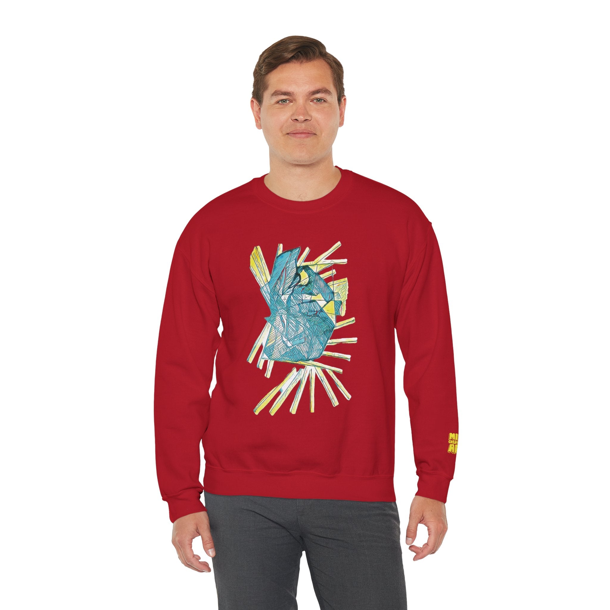 Lightspeed (Aqua) Unisex Heavy Blend™ Crewneck Sweatshirt