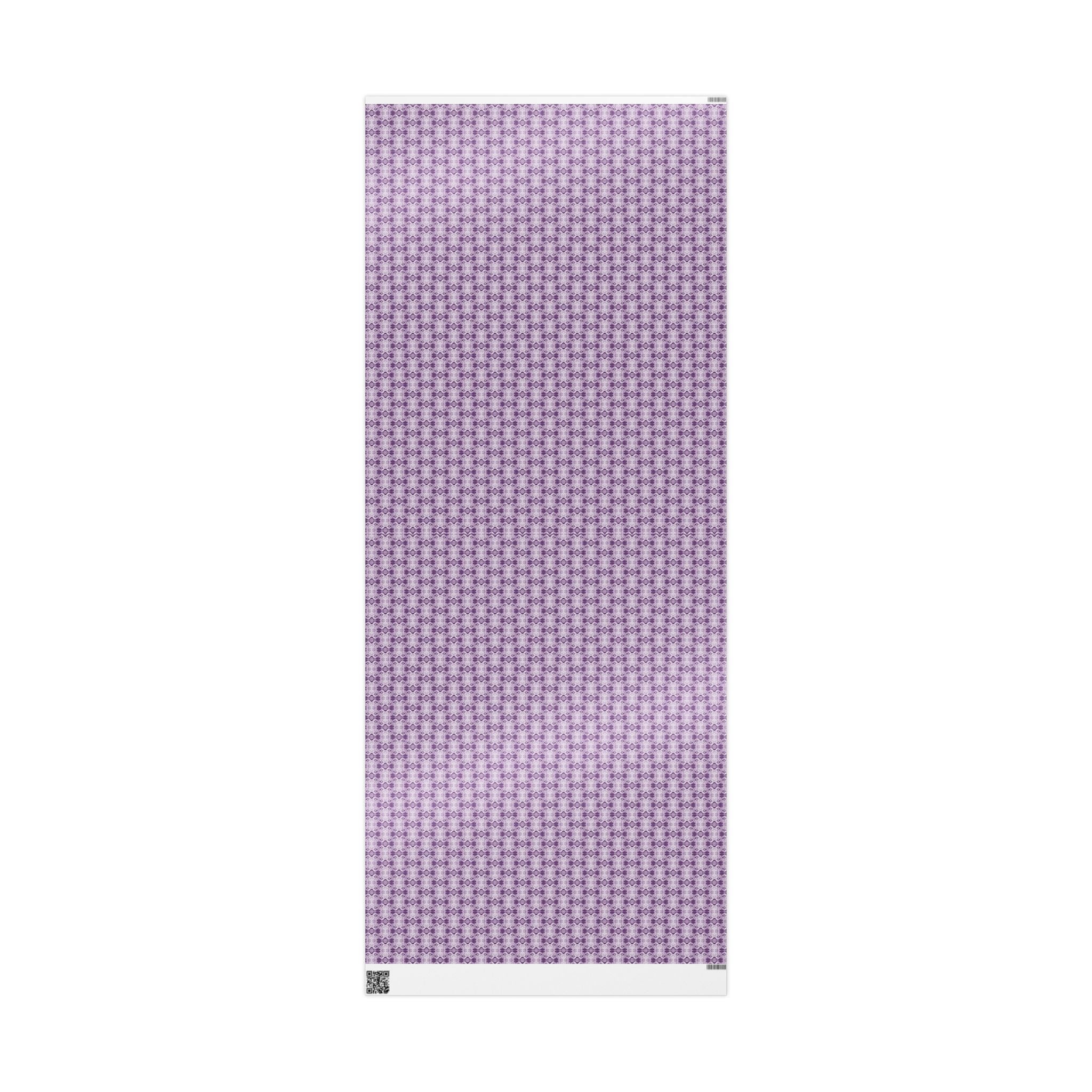Love (Purple, White Background) Heavy Wrapping Paper