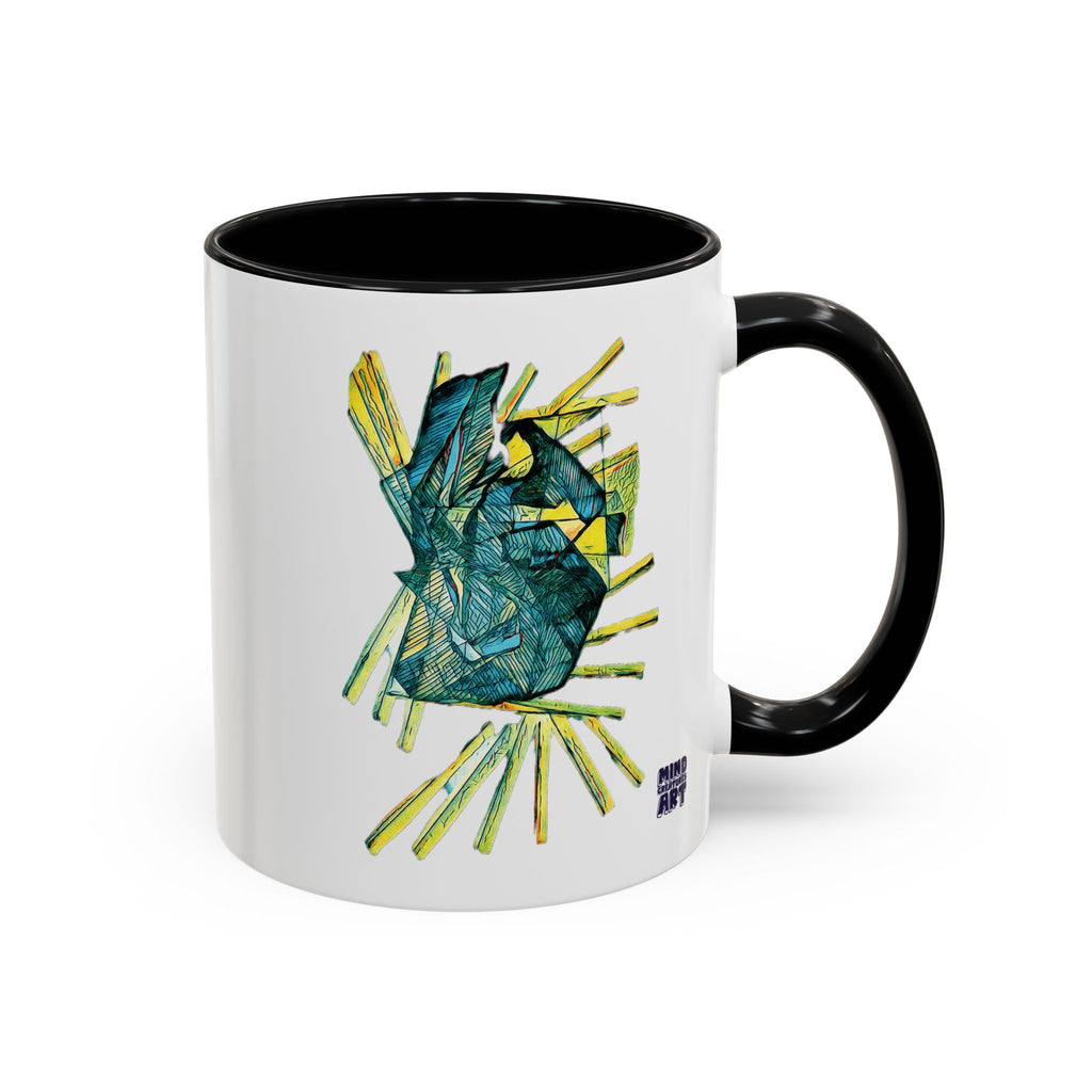 Lightspeed (Teal) Accent Coffee Mug (11oz, 15oz)