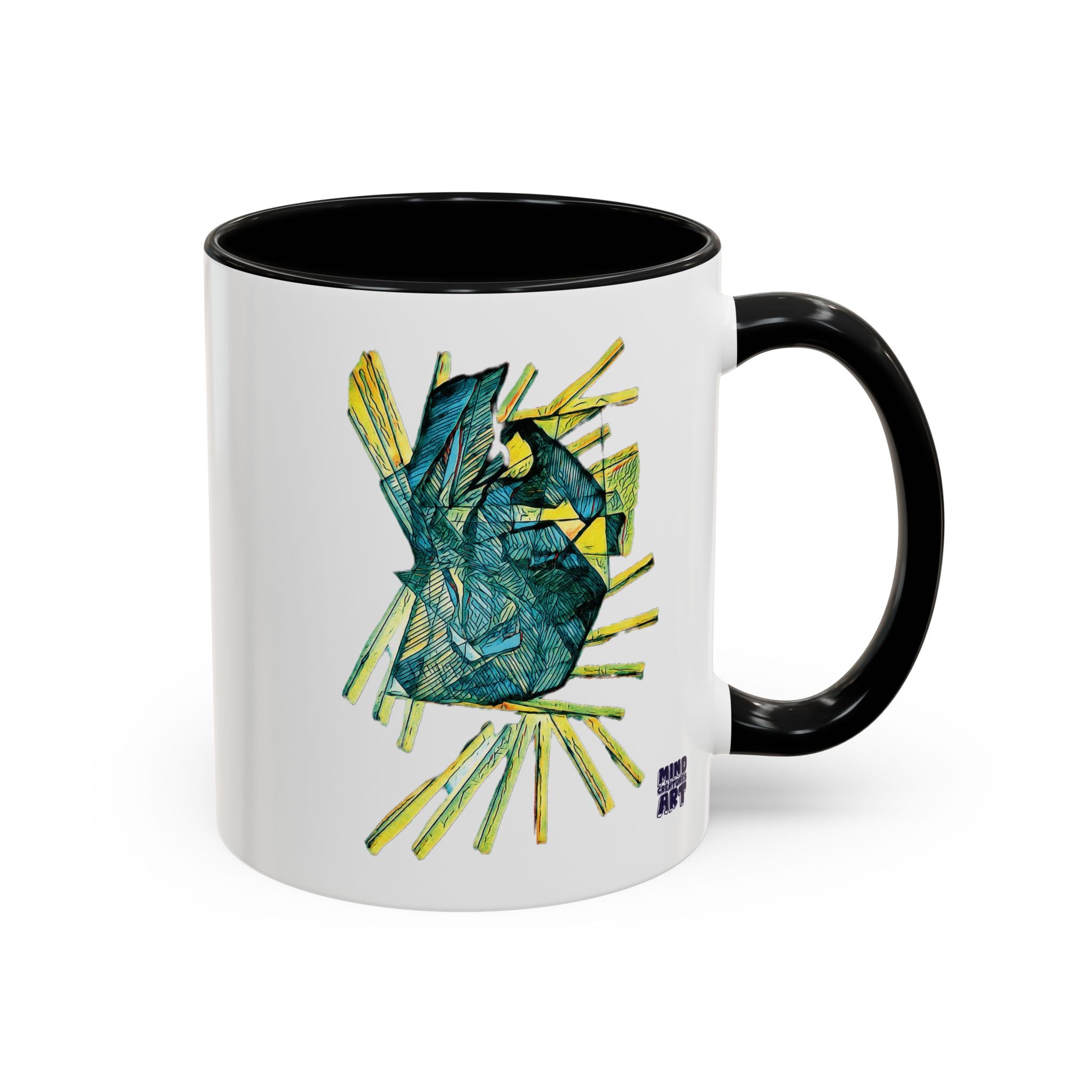 Lightspeed (Teal) Accent Coffee Mug (11oz, 15oz)
