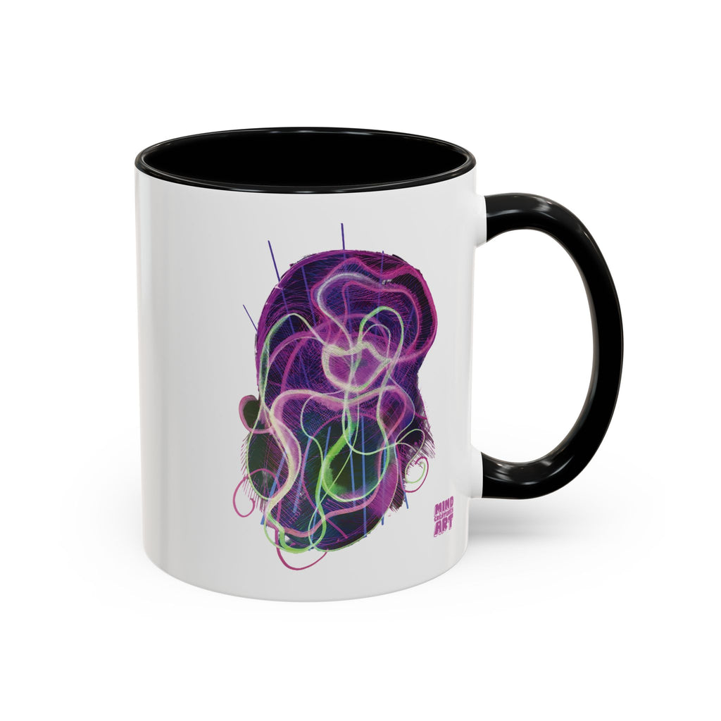 Davy Jones (Electric Purple) Accent Coffee Mug (11oz, 15oz)