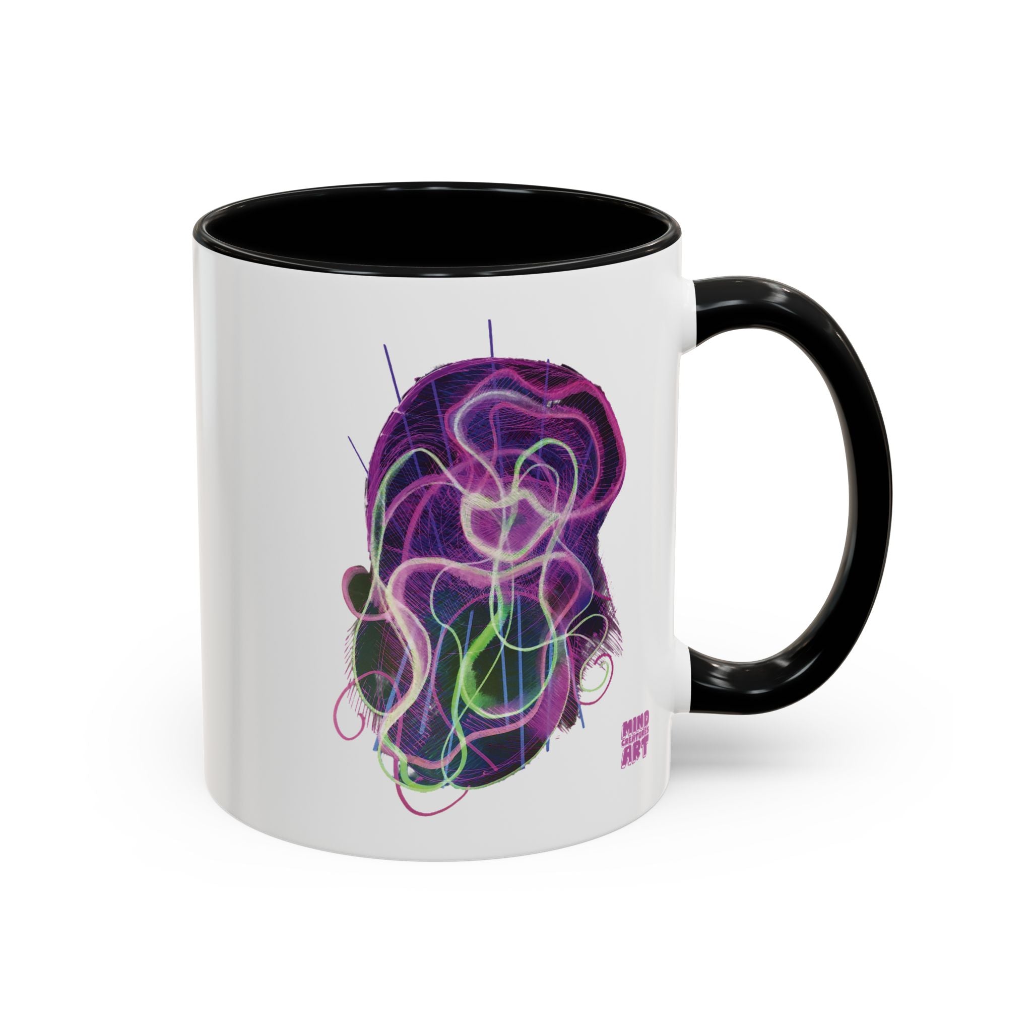 Davy Jones (Electric Purple) Accent Coffee Mug (11oz, 15oz)