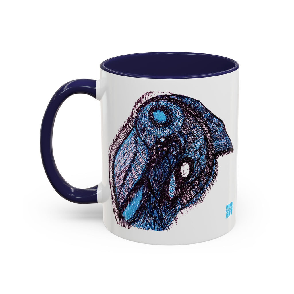 Who Are You? (Blue) Accent Coffee Mug (11oz, 15oz)