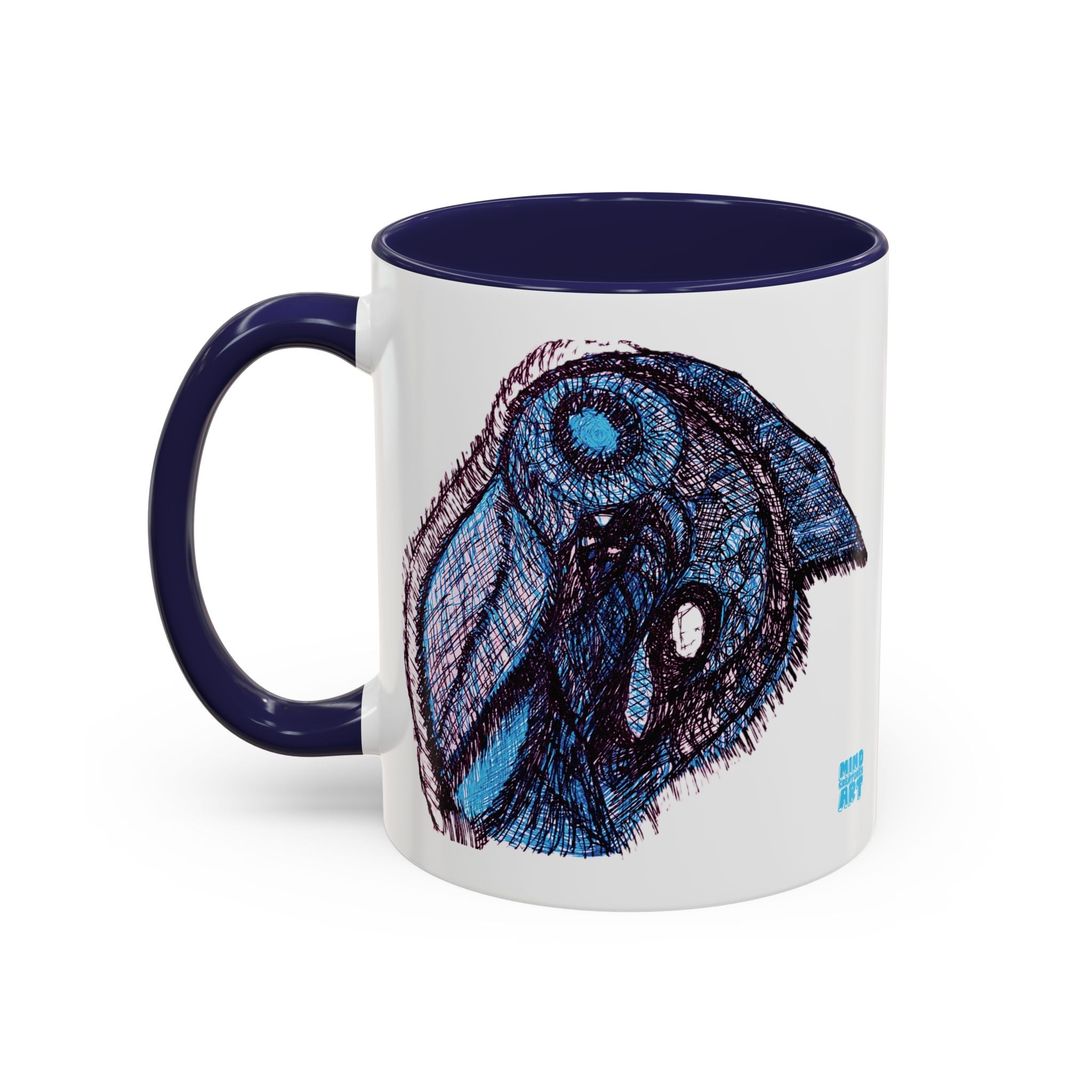 Who Are You? (Blue) Accent Coffee Mug (11oz, 15oz)