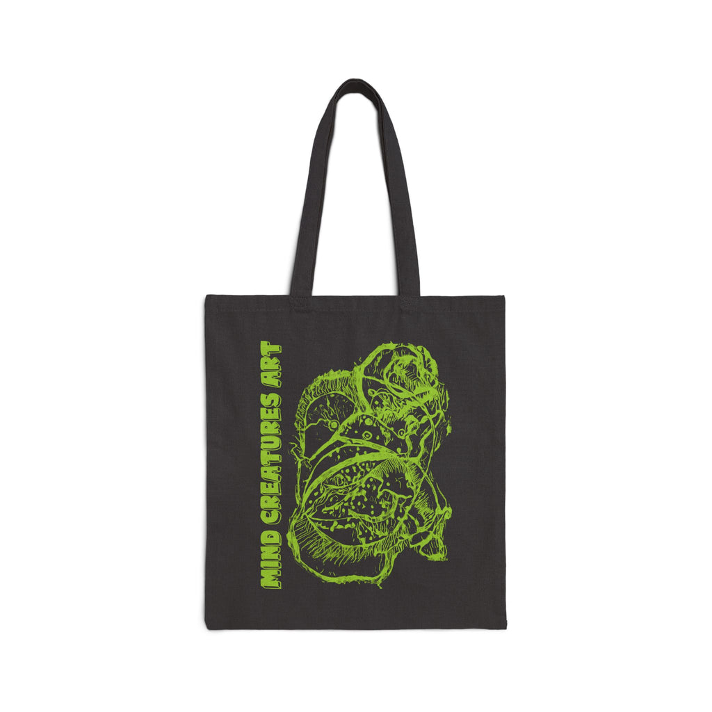 Exploration (Lime) Cotton Canvas Tote Bag