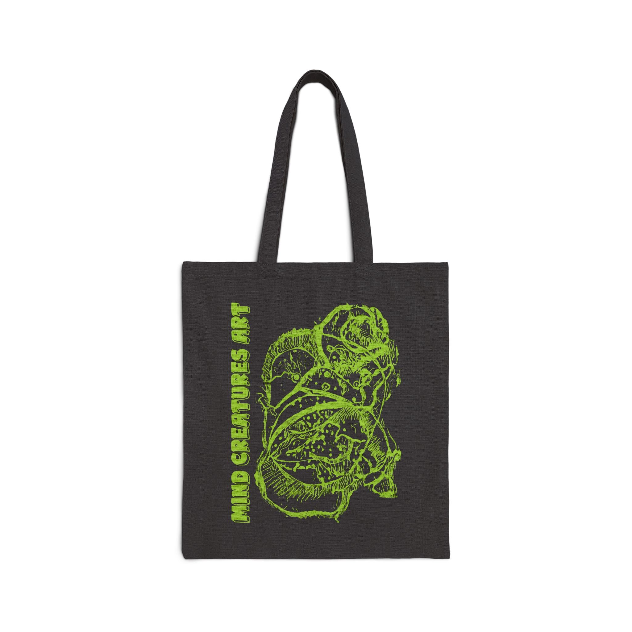 Exploration (Lime) Cotton Canvas Tote Bag