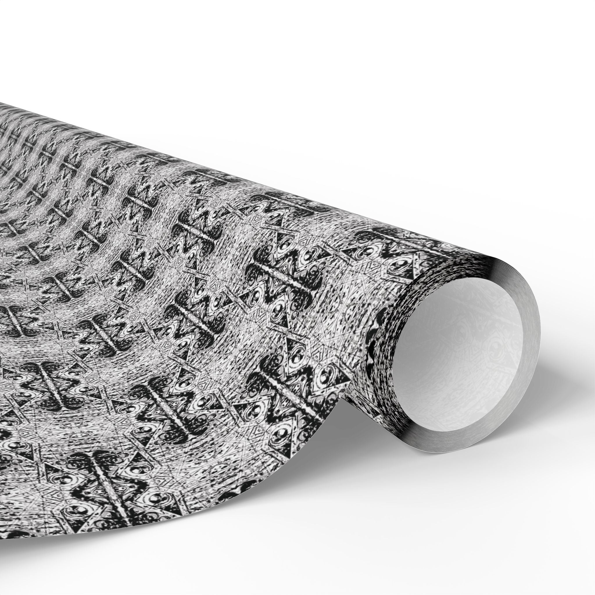 Love (Black, White Background) Heavy Wrapping Paper