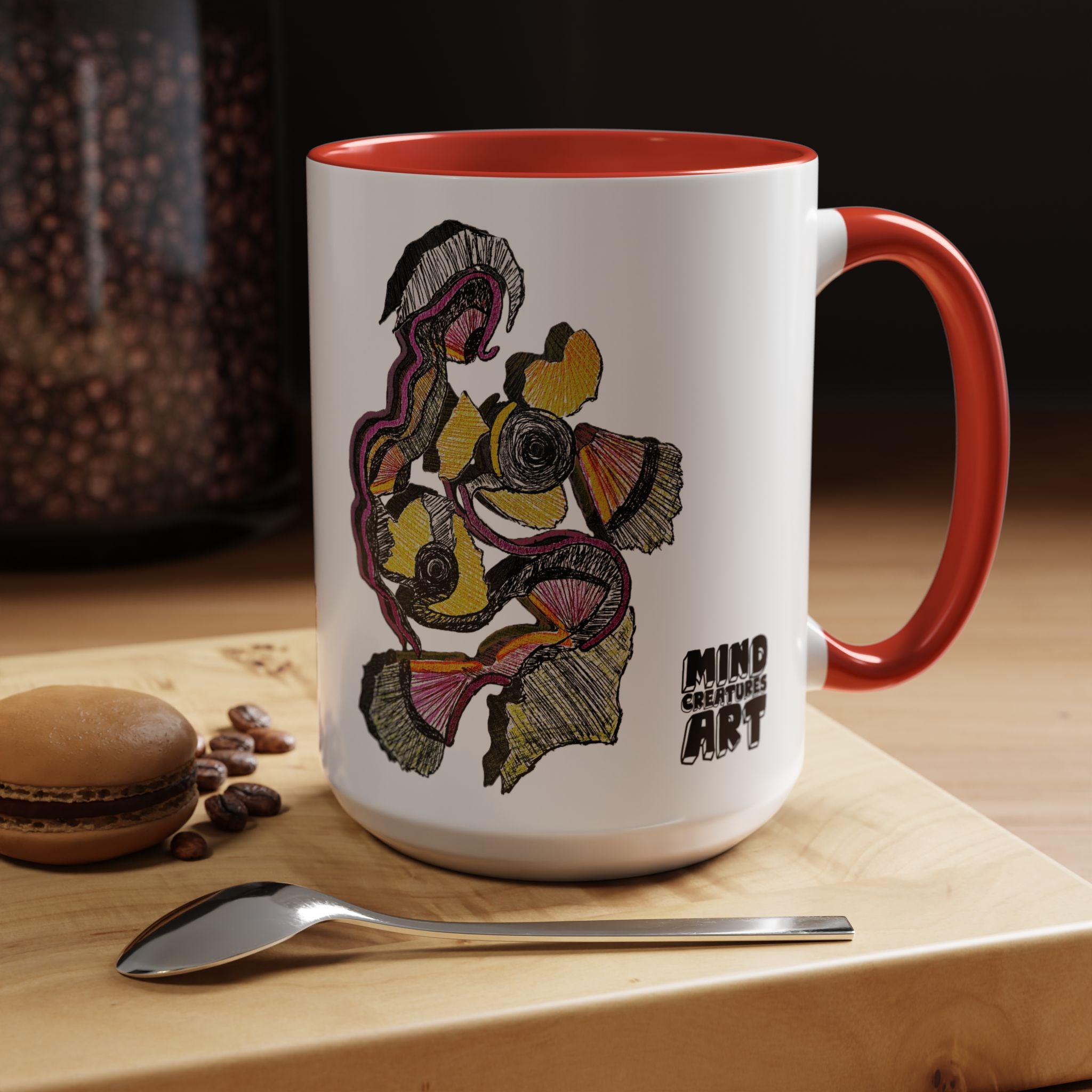 Crimson Teacher Accent Coffee Mug (11oz, 15oz)