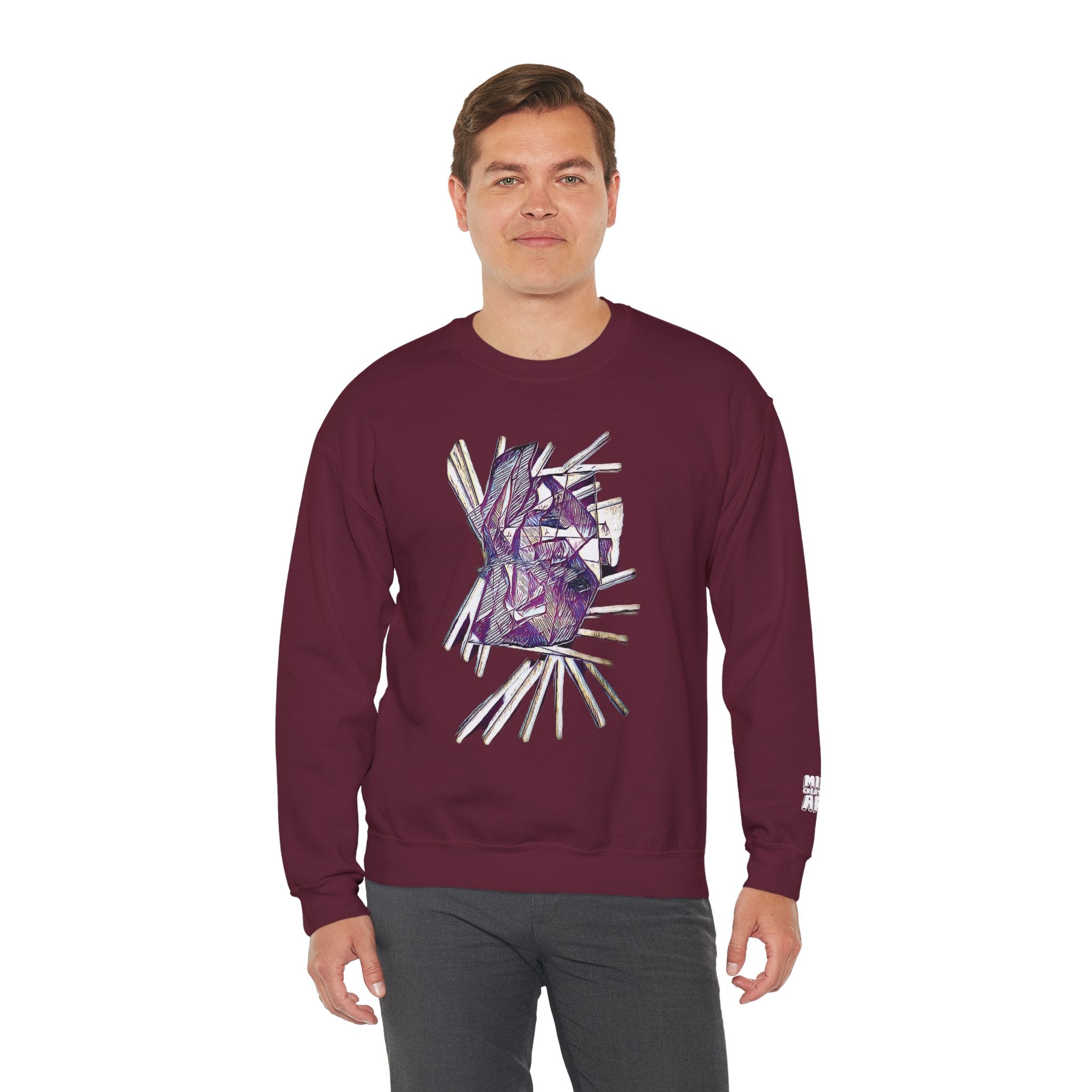 Lightspeed (Purple) Unisex Heavy Blend™ Crewneck Sweatshirt