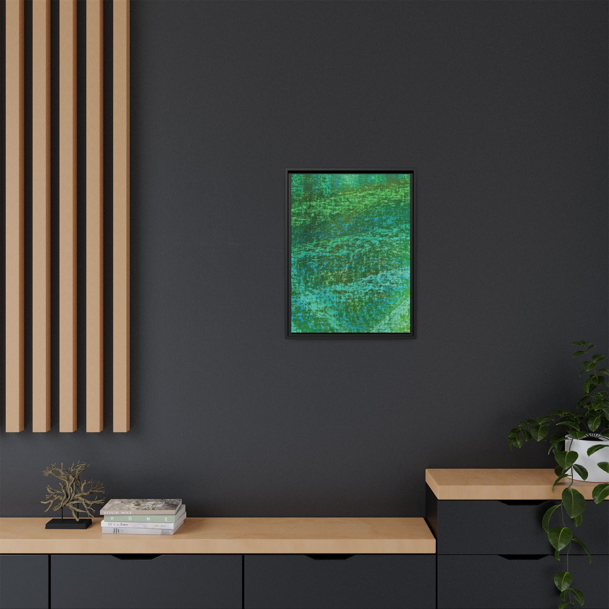 Lagoon (V2) Matte Canvas, Framed