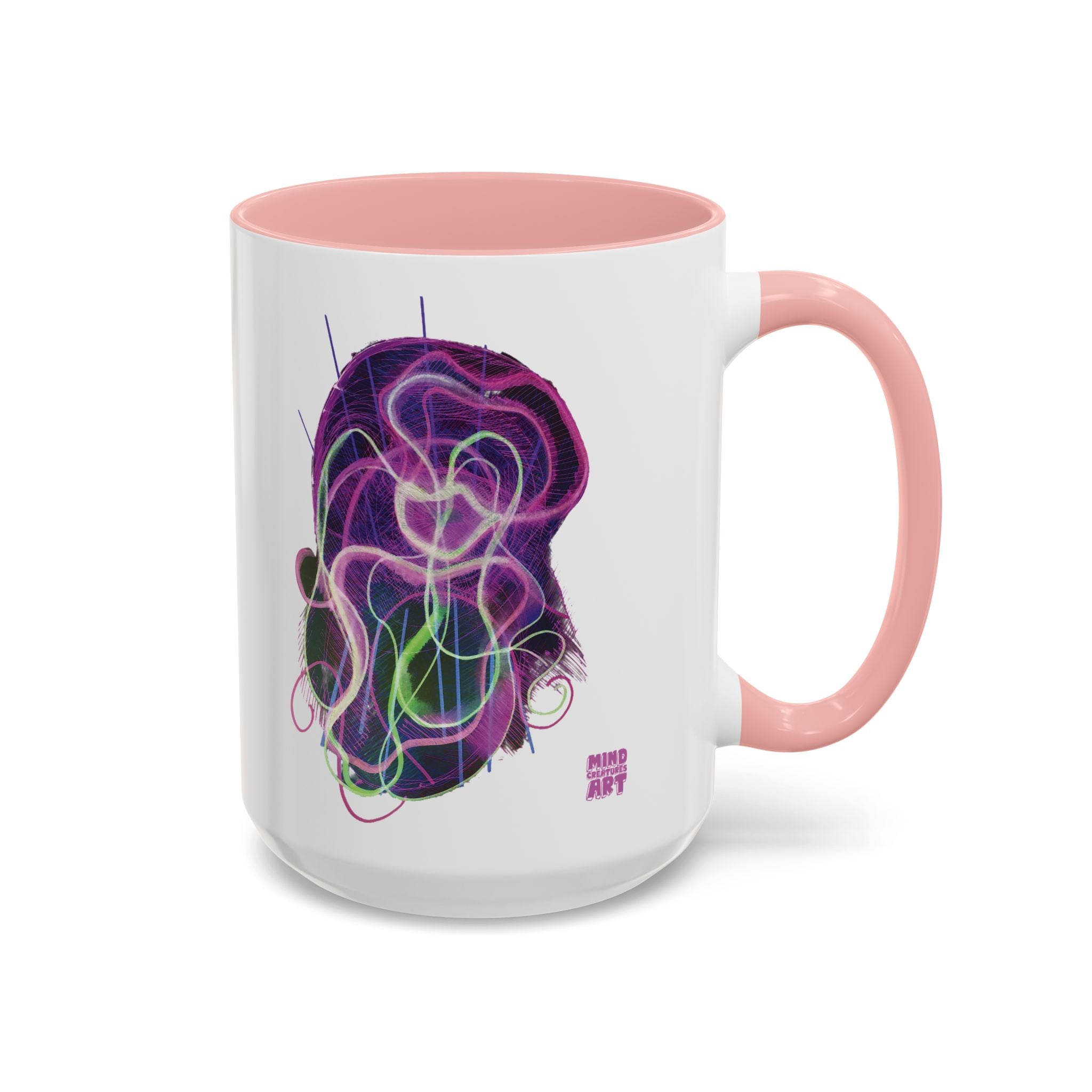 Davy Jones (Electric Purple) Accent Coffee Mug (11oz, 15oz)