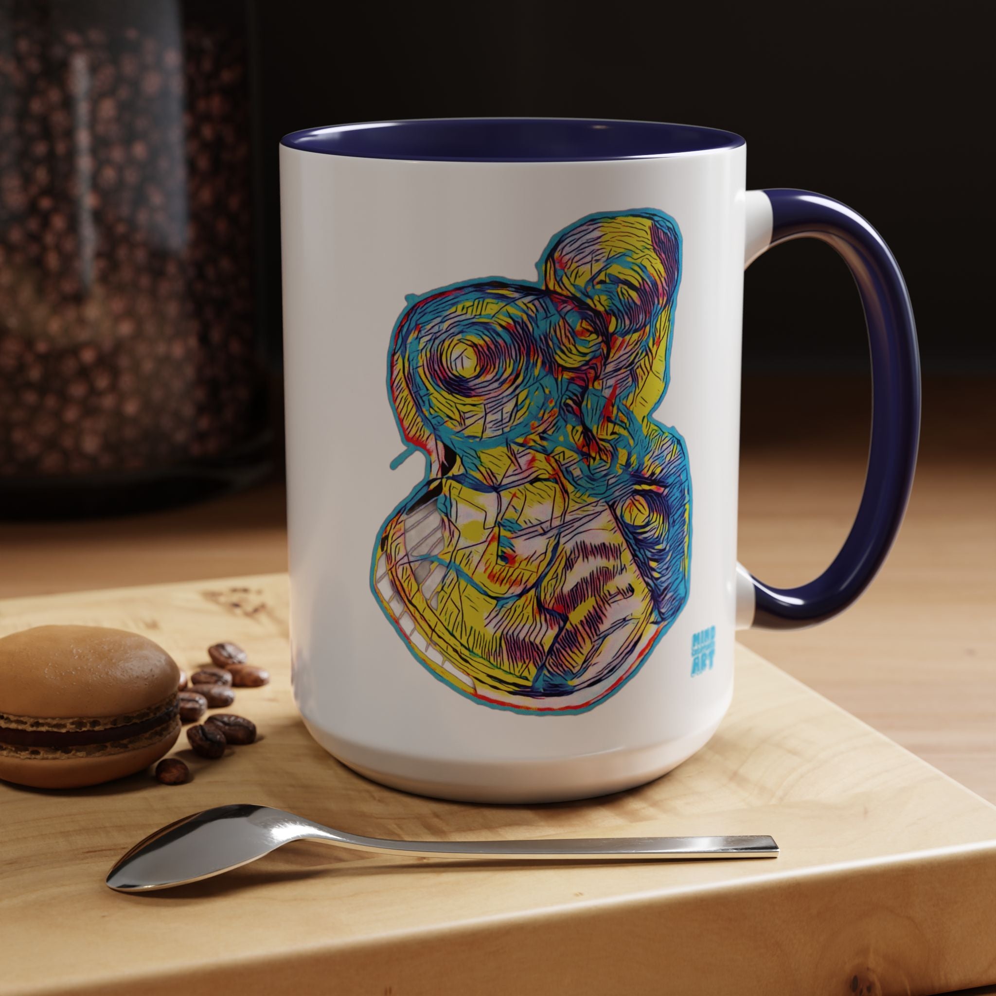 Curiosity (Neon) Accent Coffee Mug (11oz, 15oz)
