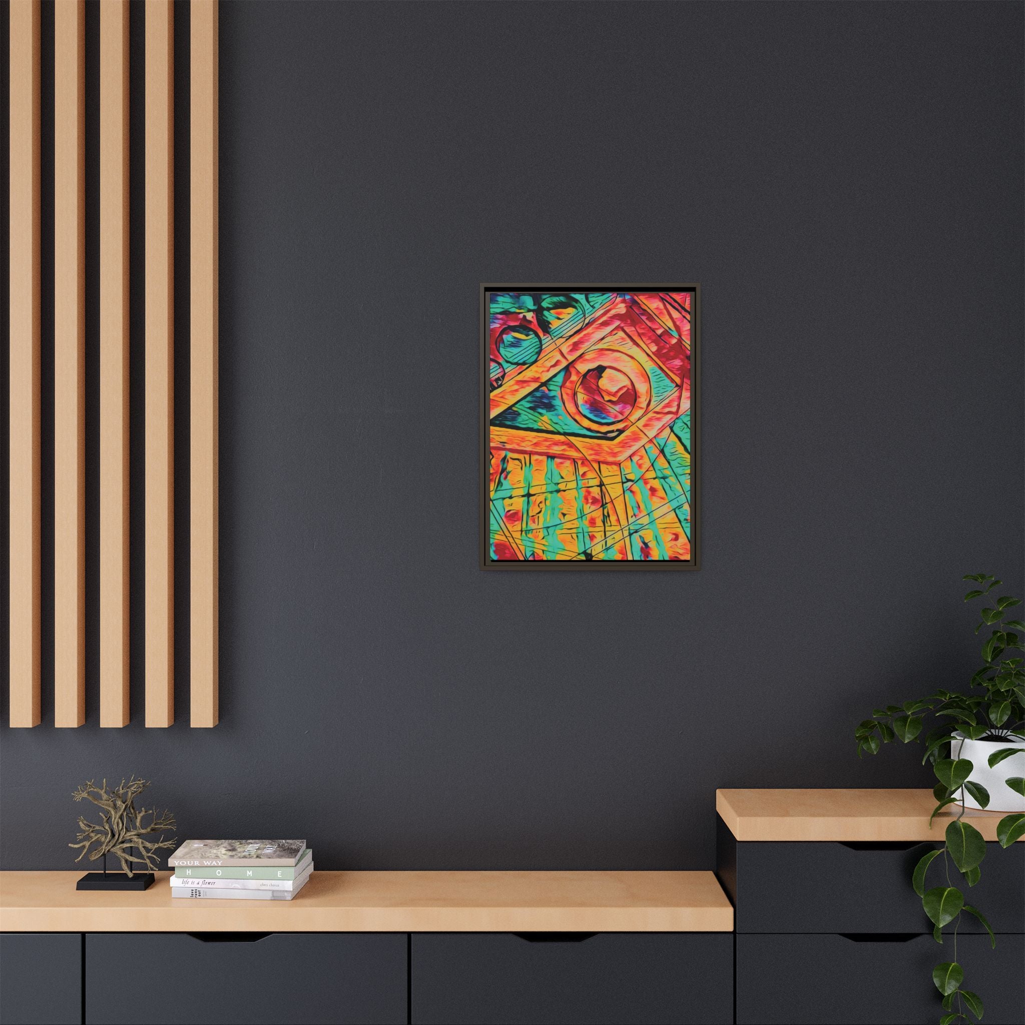 Love (Bright) Matte Canvas, Framed