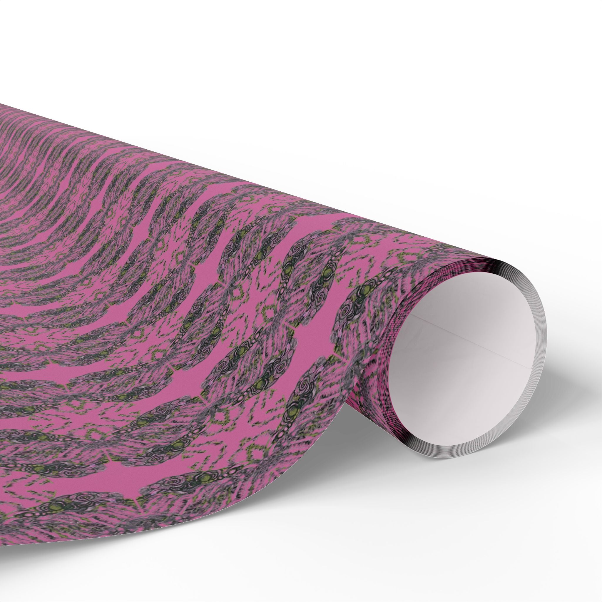 Vessel (Neon, Mirror, Pink Background) Heavy Wrapping Paper