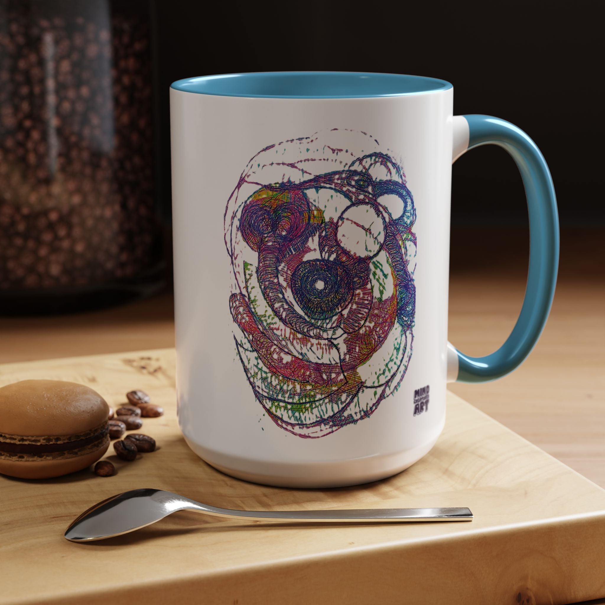 Spiraling Accent Coffee Mug (11oz, 15oz)