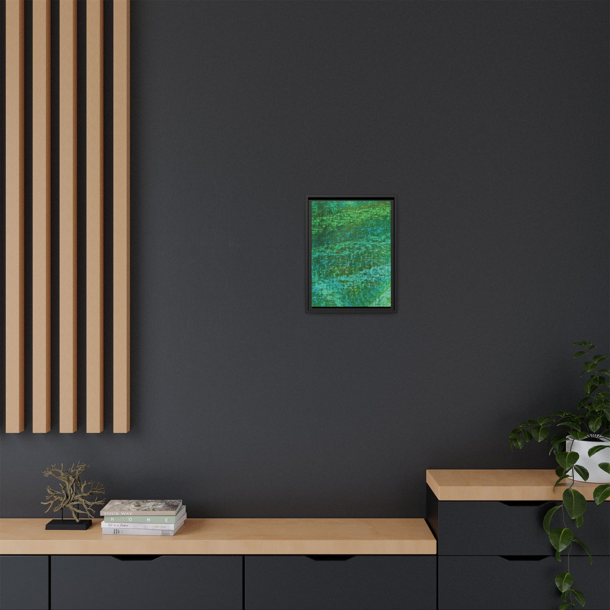 Lagoon (V2) Matte Canvas, Framed