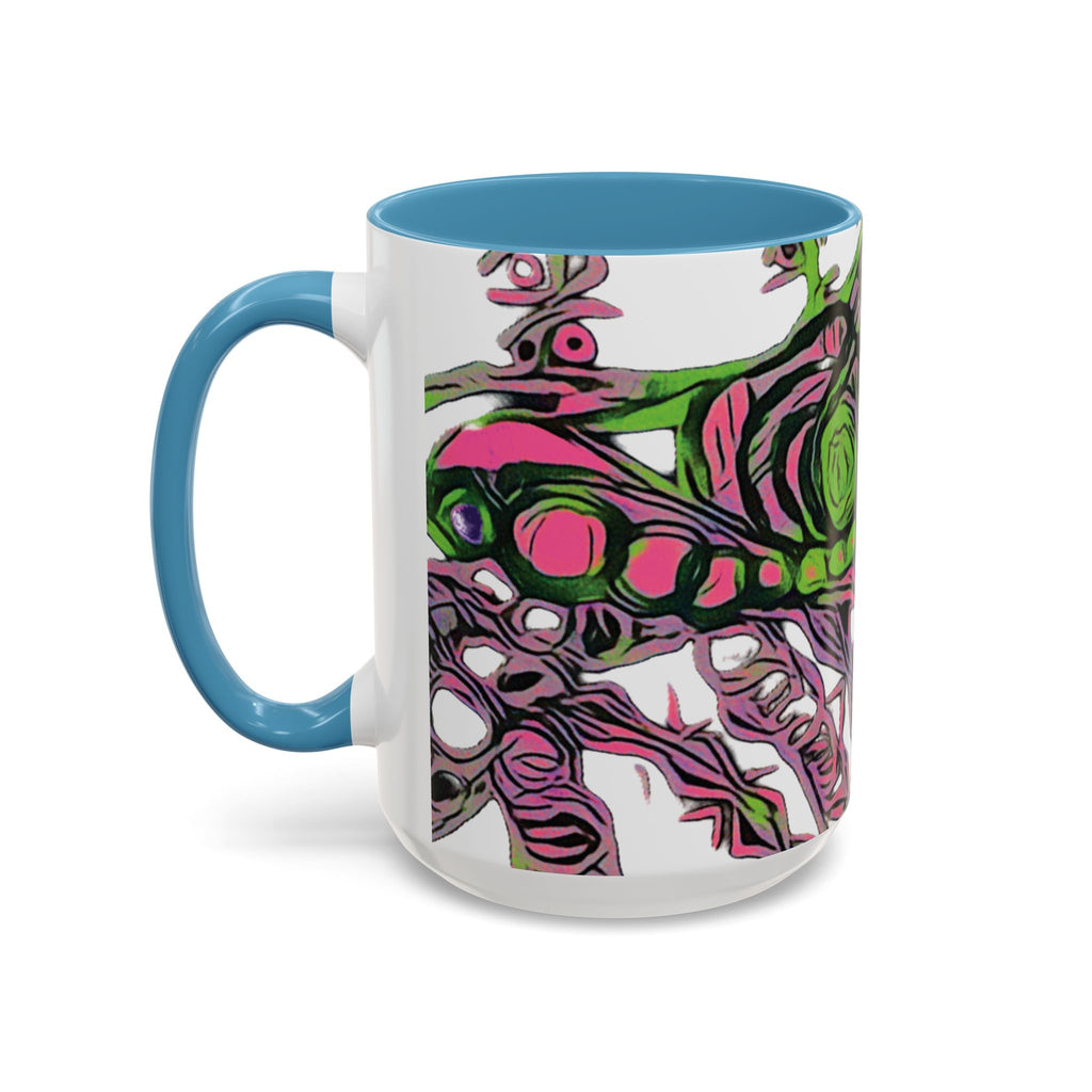 Vessel (Neon) Accent Coffee Mug (11oz, 15oz)
