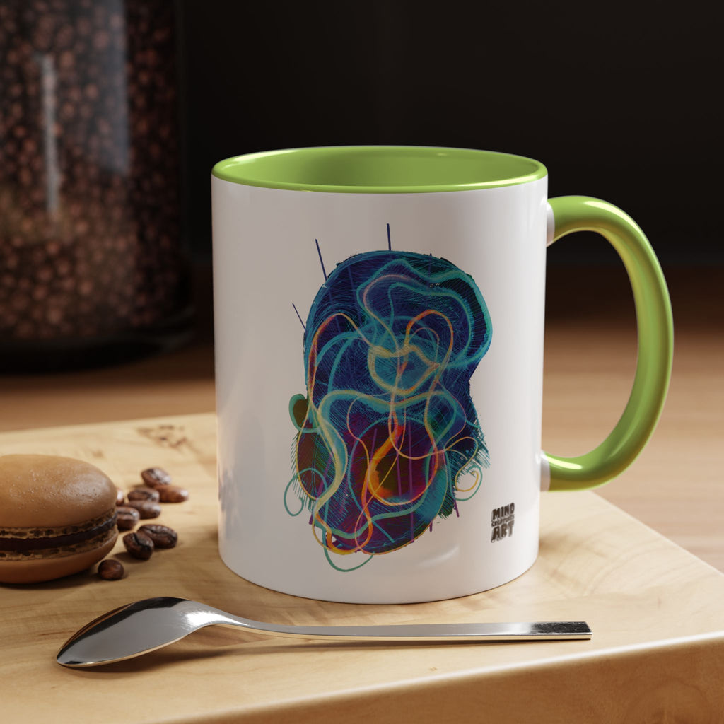 Davy Jones (Electric Blue) Accent Coffee Mug (11oz, 15oz)
