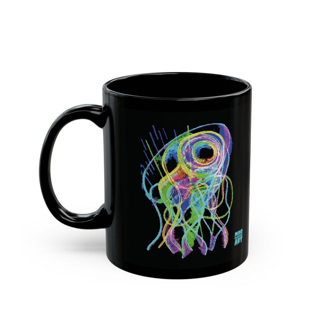 Jelly Jam (Neon) Black Ceramic Mug (11oz, 15oz)