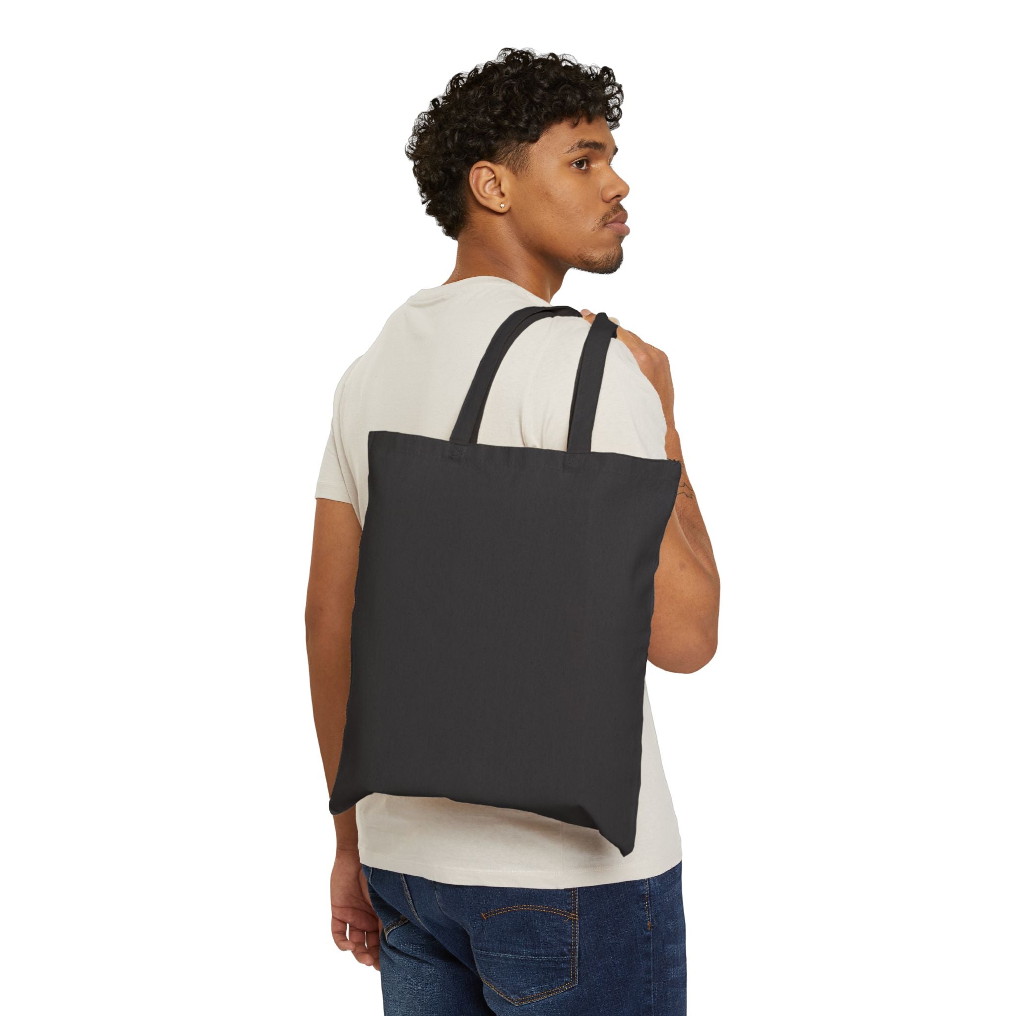 Exploration (Lime) Cotton Canvas Tote Bag