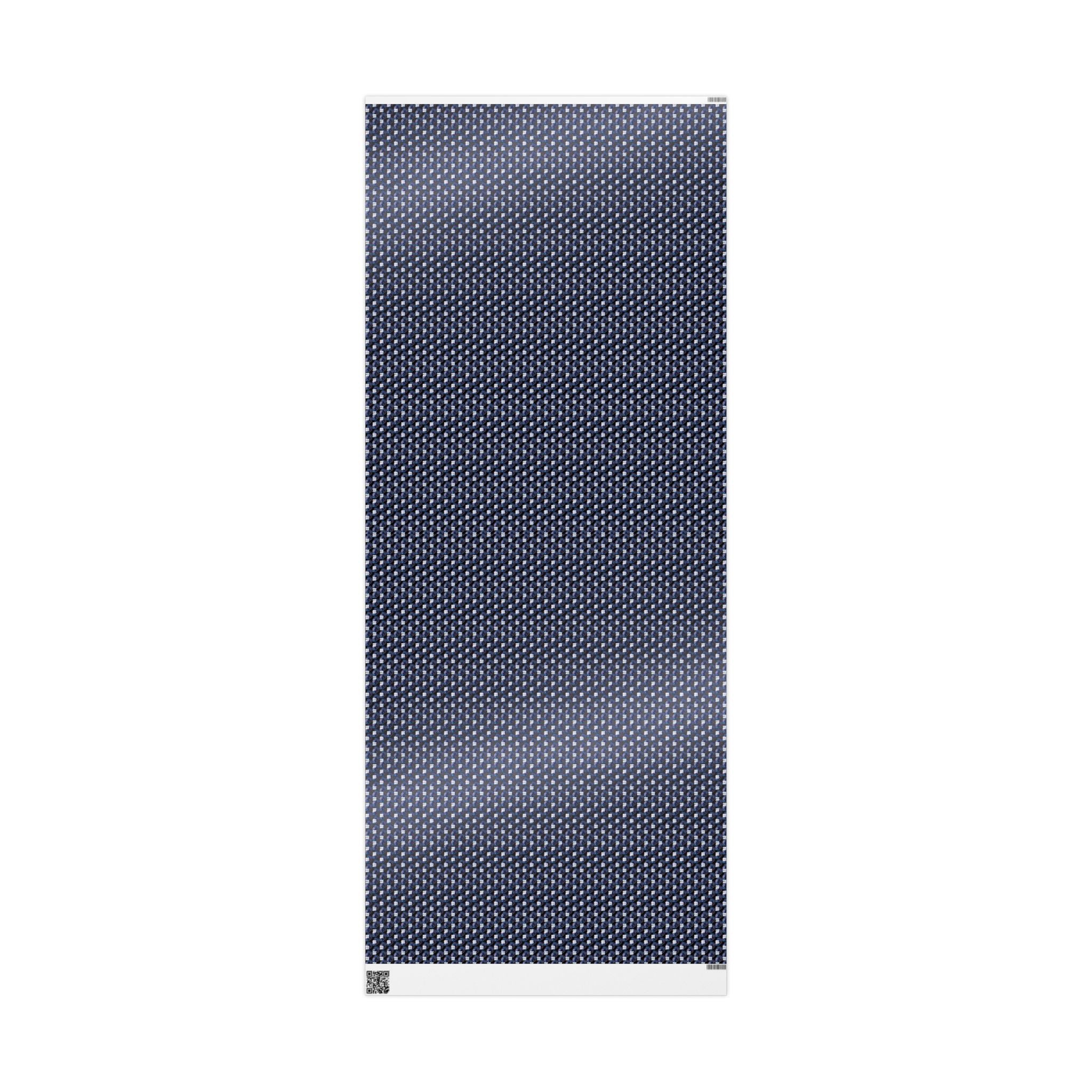 Who Are You? (Black Background, White Logo) Heavy Wrapping Paper