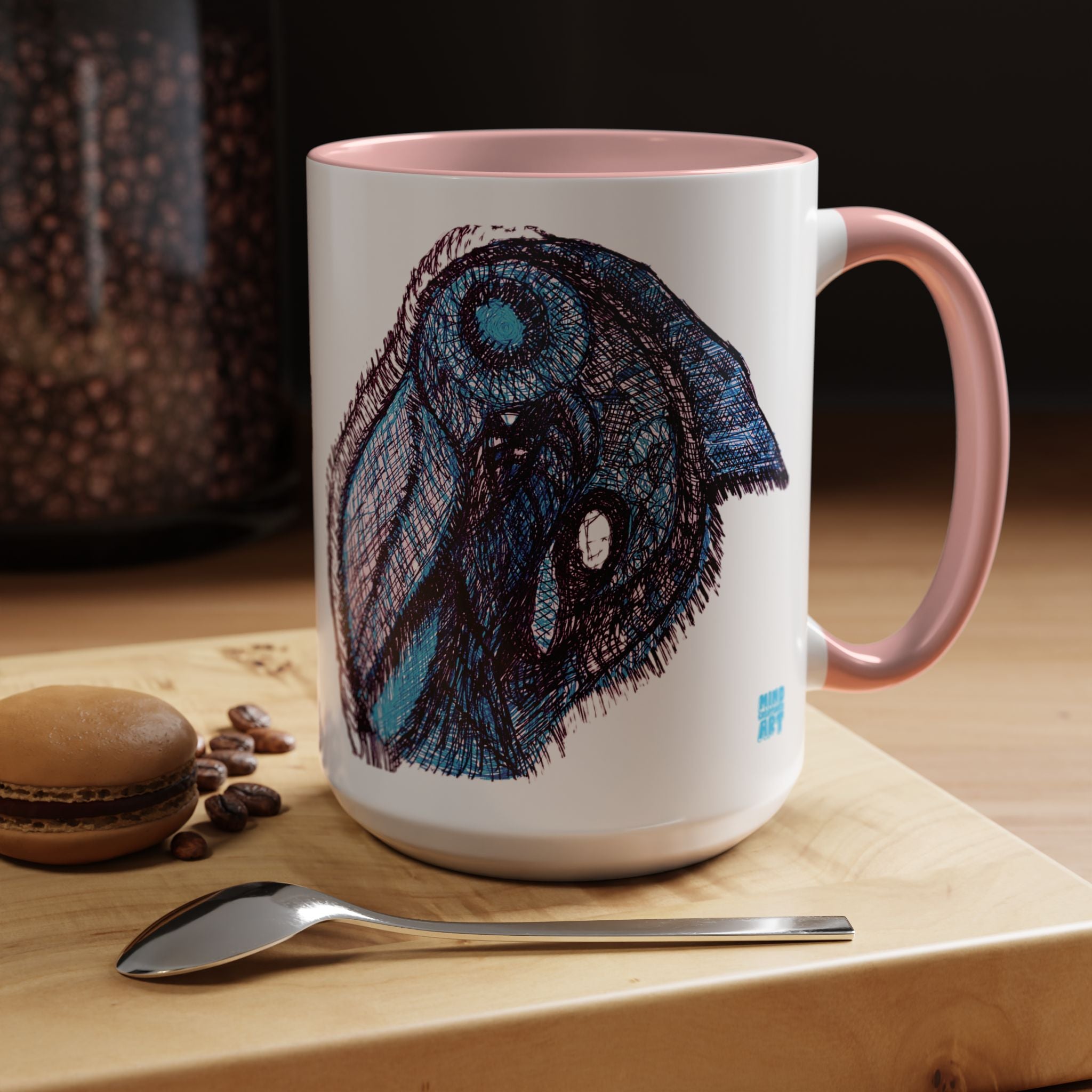 Who Are You? (Blue) Accent Coffee Mug (11oz, 15oz)