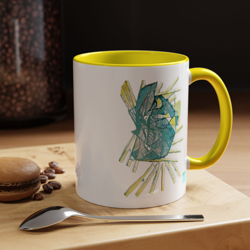 Lightspeed (Aqua) Accent Coffee Mug (11oz, 15oz)