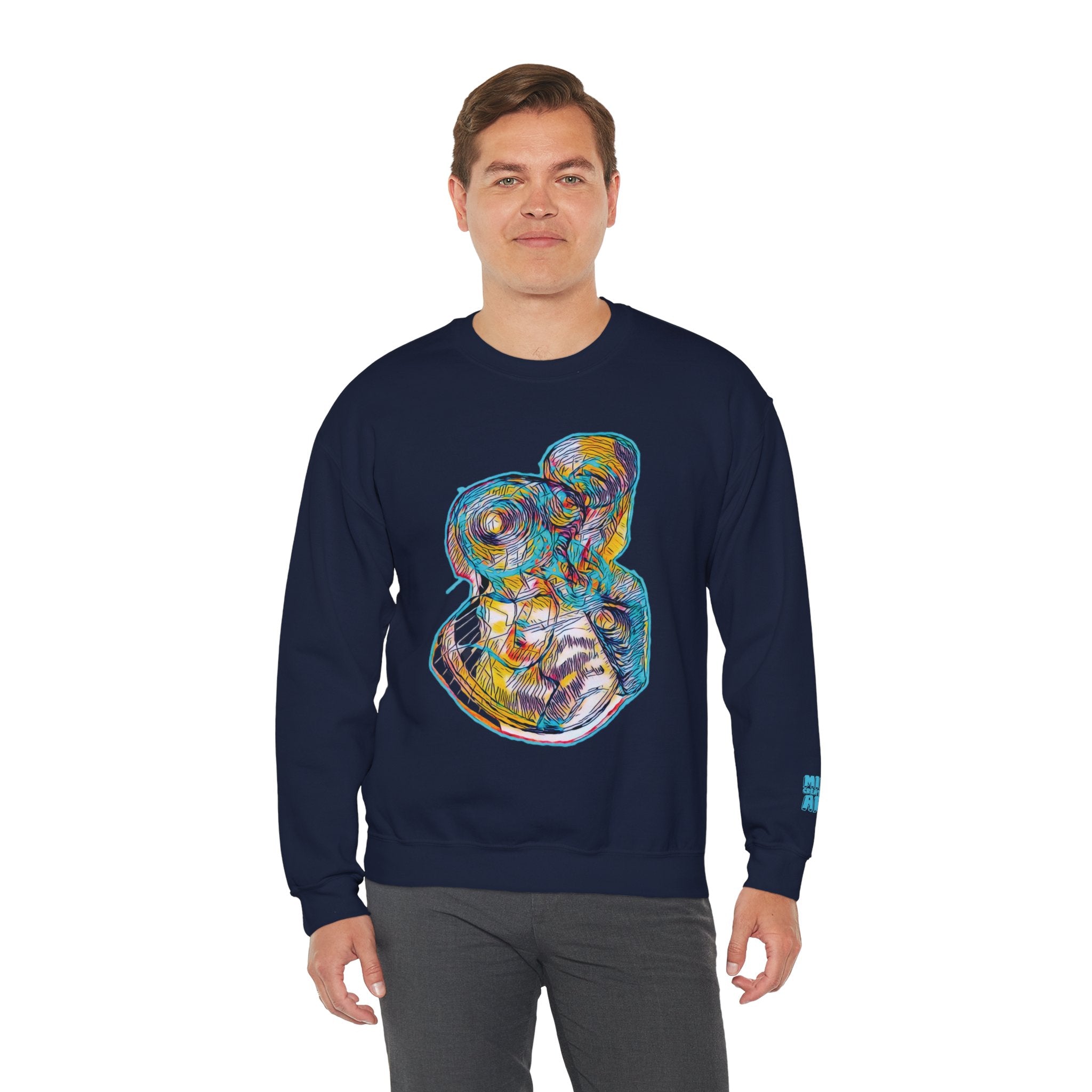 Curiosity (Aqua) Unisex Heavy Blend™ Crewneck Sweatshirt