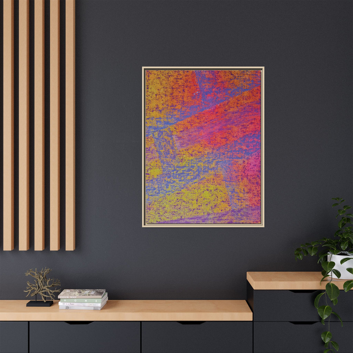Sunset Matte Canvas, Framed