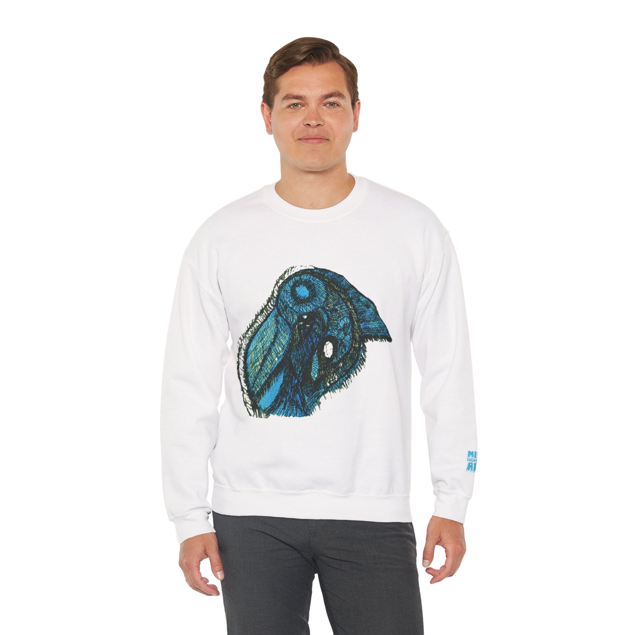 Who Are You? (Teal) Unisex Heavy Blend™ Crewneck Sweatshirt
