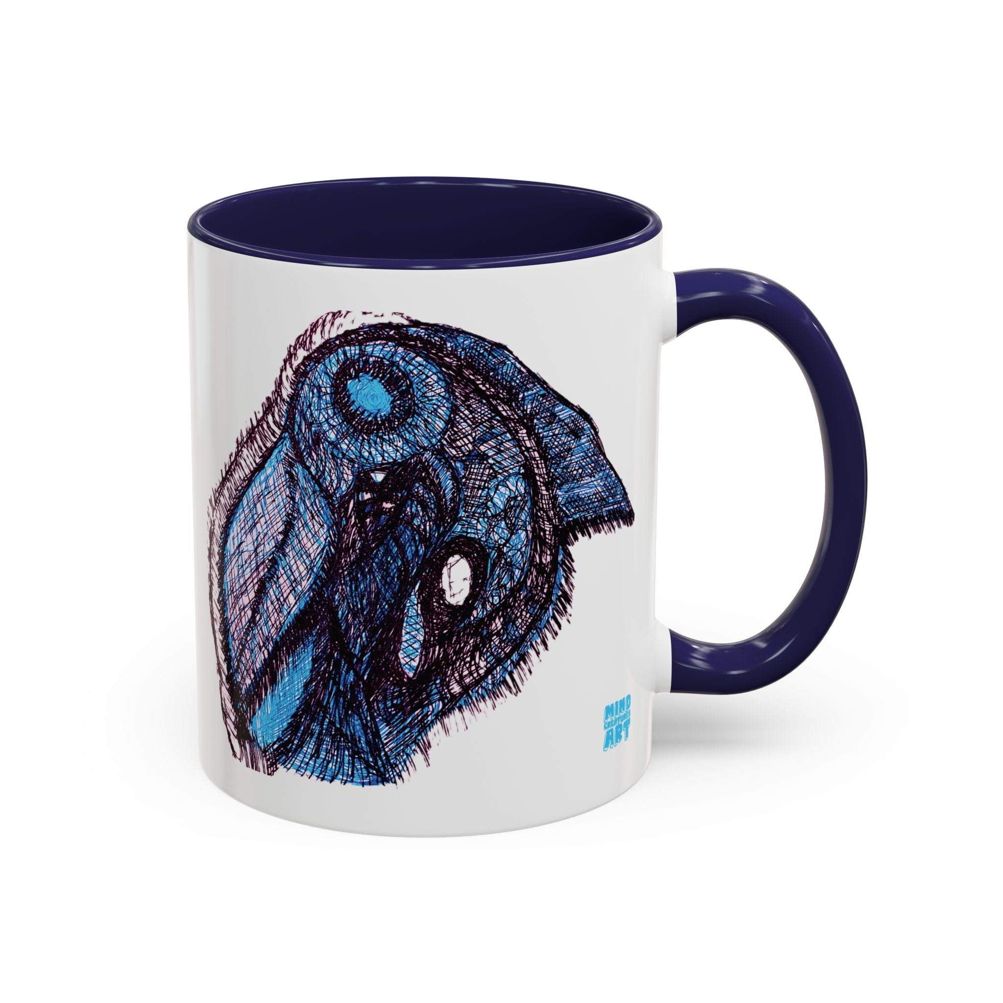 Who Are You? (Blue) Accent Coffee Mug (11oz, 15oz)
