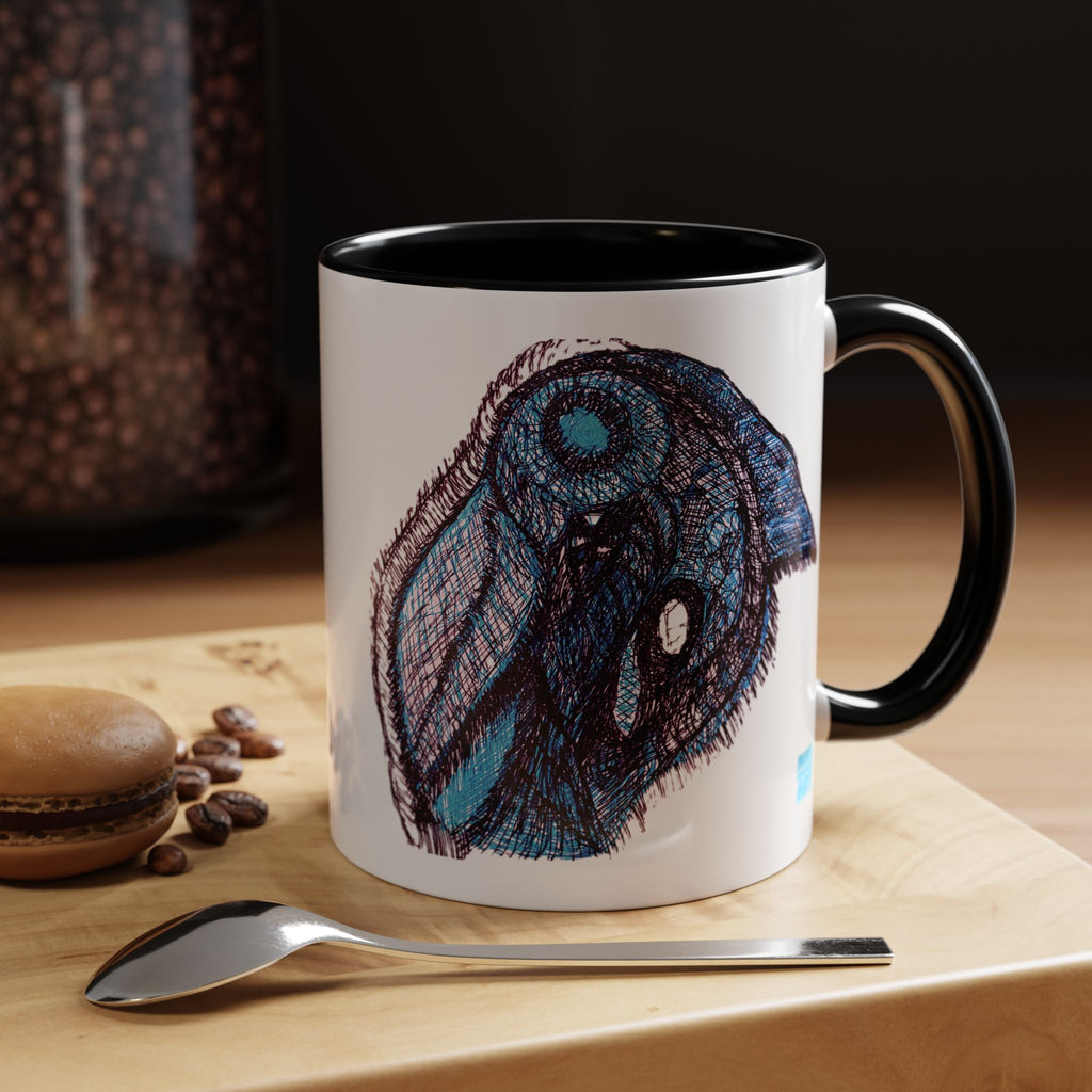 Who Are You? (Blue) Accent Coffee Mug (11oz, 15oz)