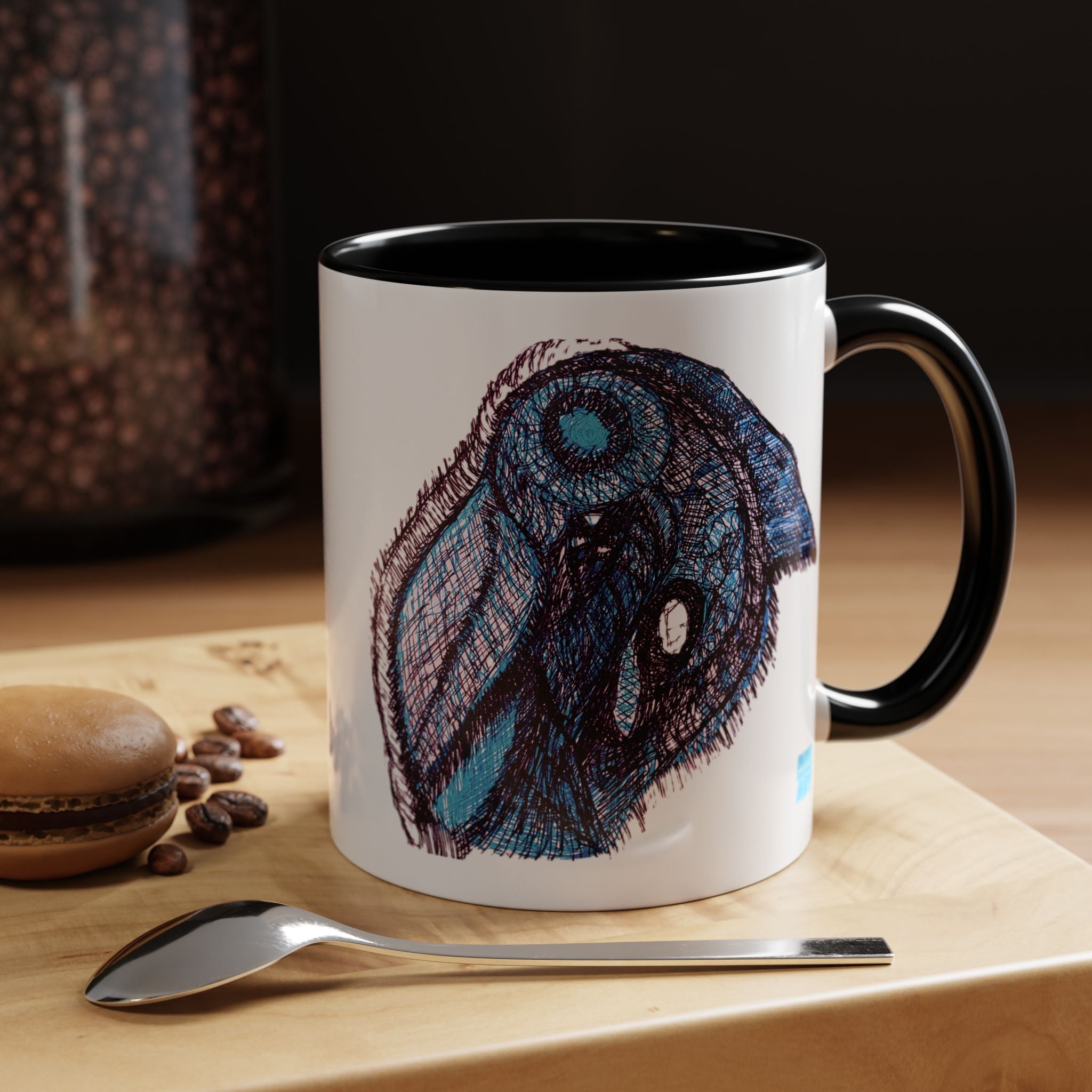 Who Are You? (Blue) Accent Coffee Mug (11oz, 15oz)