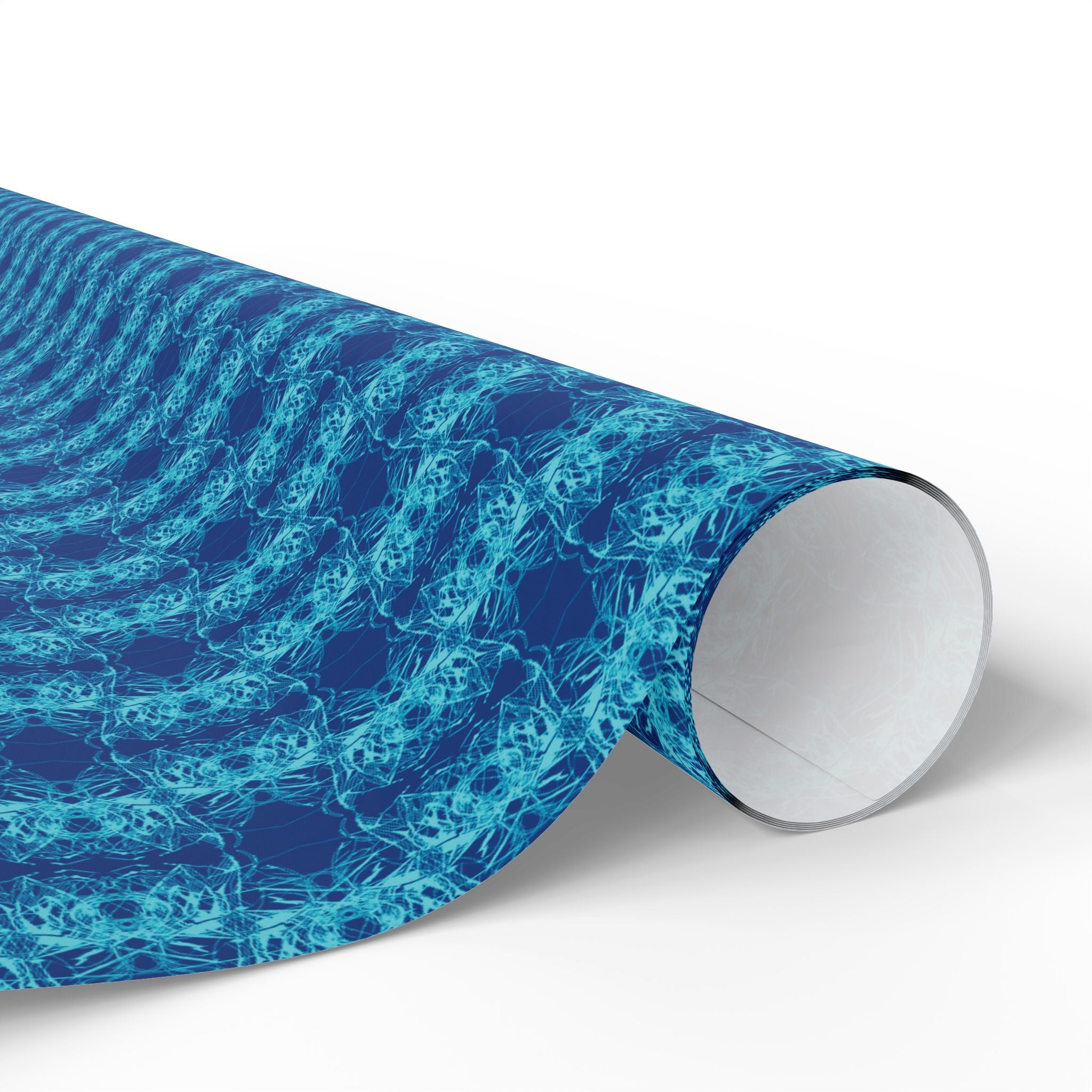 Link (Teal, Dark Blue Background) Heavy Wrapping Paper