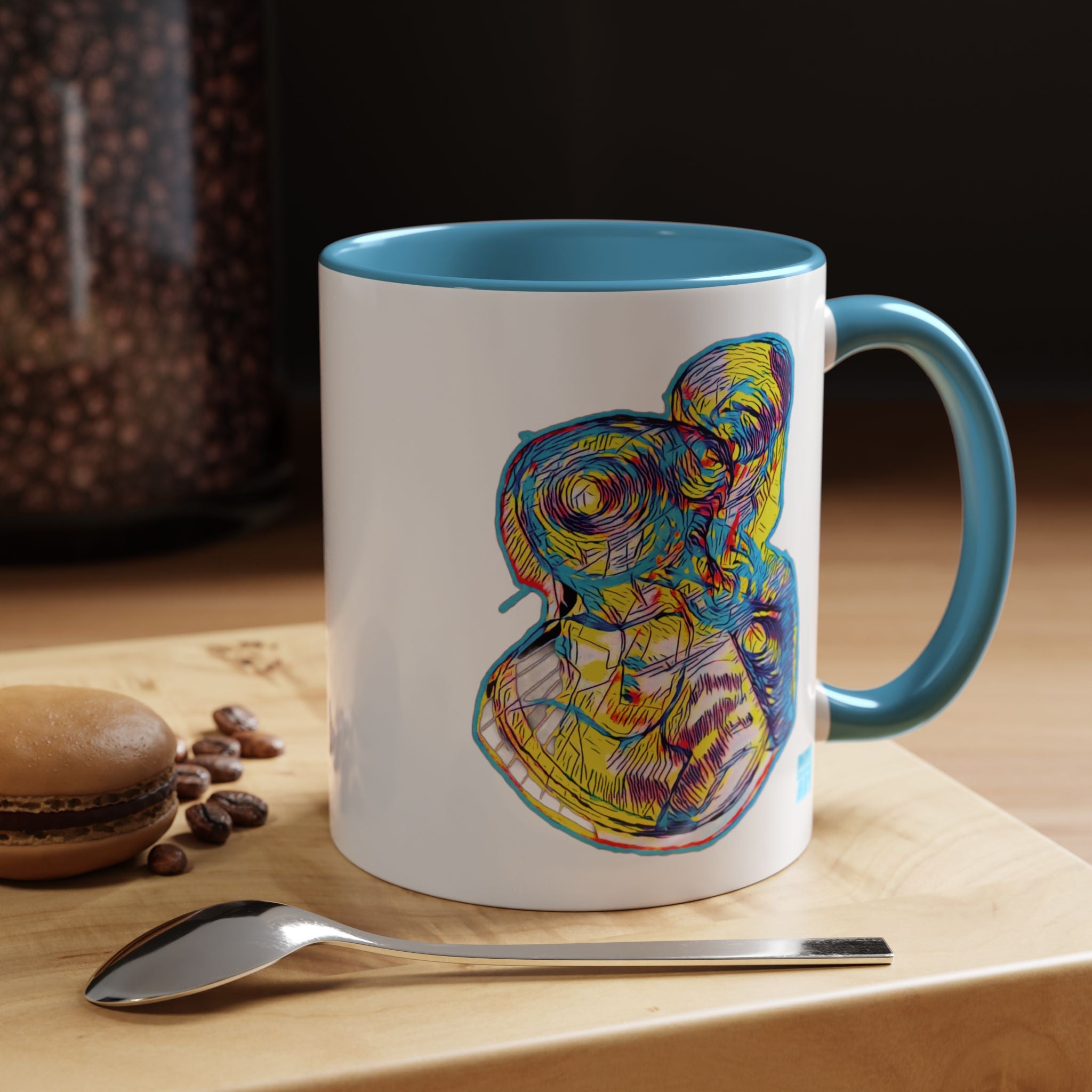 Curiosity (Neon) Accent Coffee Mug (11oz, 15oz)
