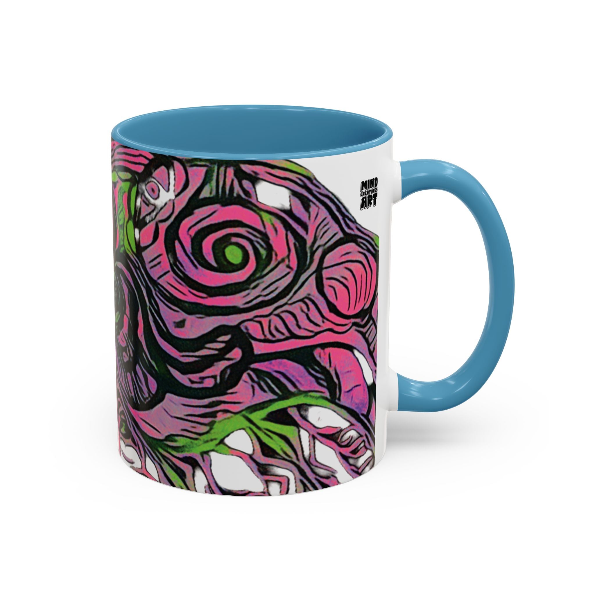 Vessel (Neon) Accent Coffee Mug (11oz, 15oz)