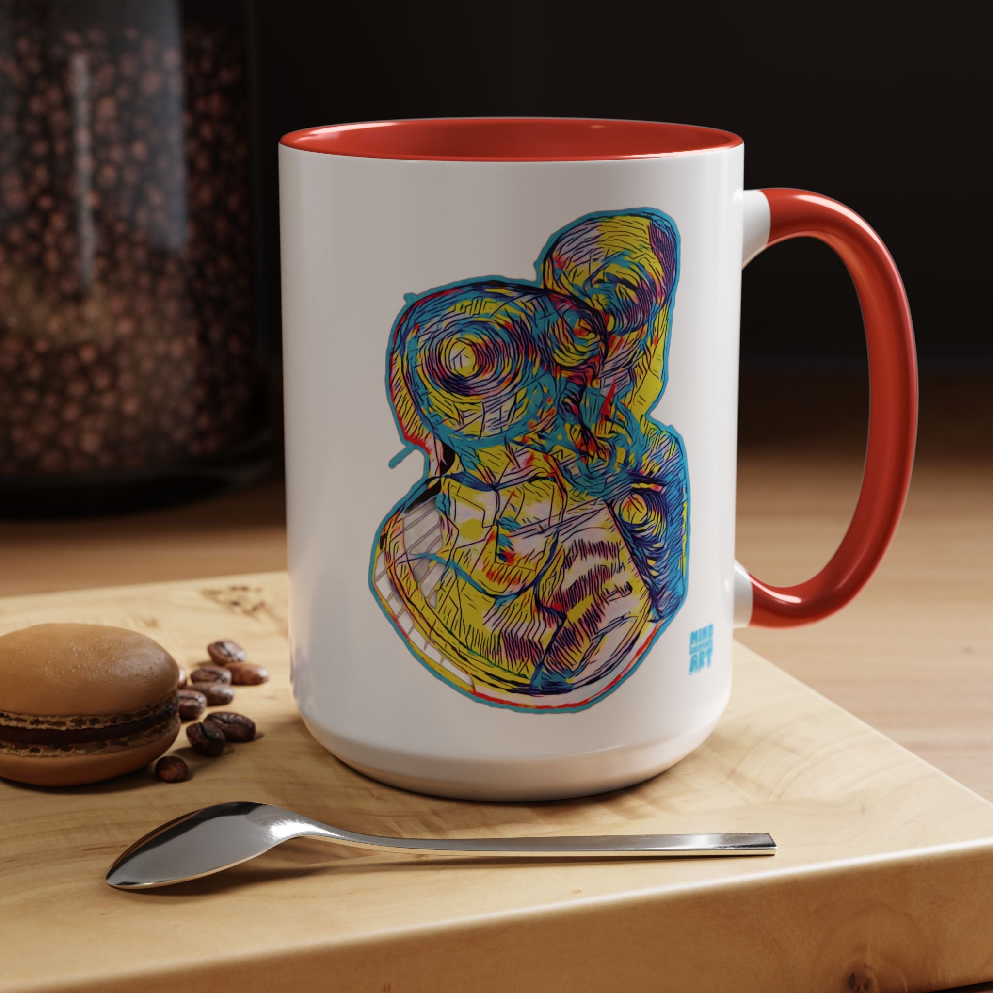 Curiosity (Neon) Accent Coffee Mug (11oz, 15oz)