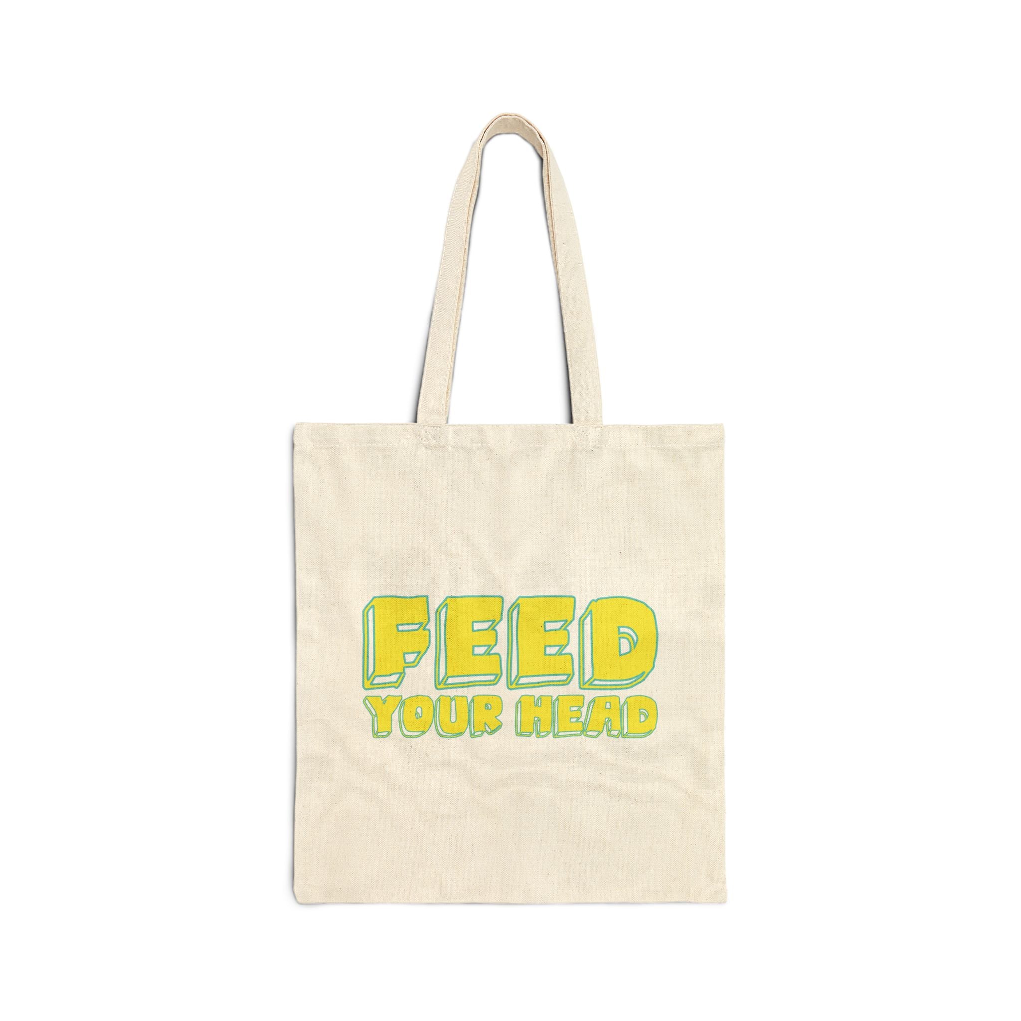 Exploration (Blur, Blue & Yellow) Cotton Canvas Tote Bag