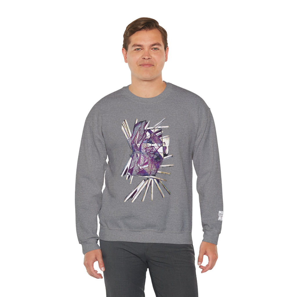 Lightspeed (Purple) Unisex Heavy Blend™ Crewneck Sweatshirt