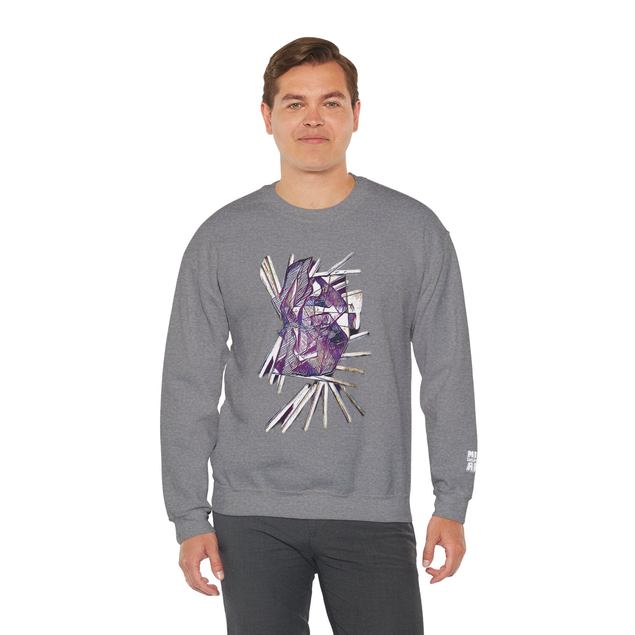 Lightspeed (Purple) Unisex Heavy Blend™ Crewneck Sweatshirt