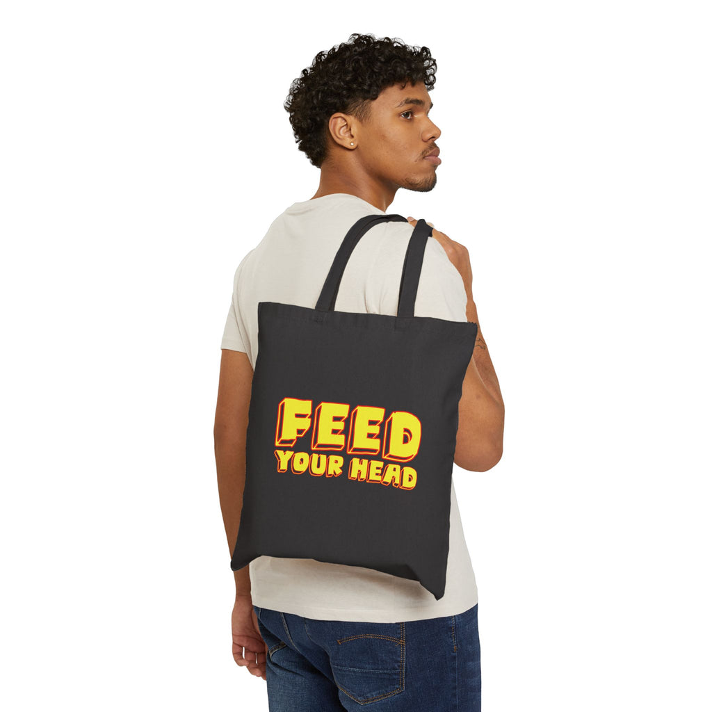 Exploration (Blur, Red & Yellow) Cotton Canvas Tote Bag