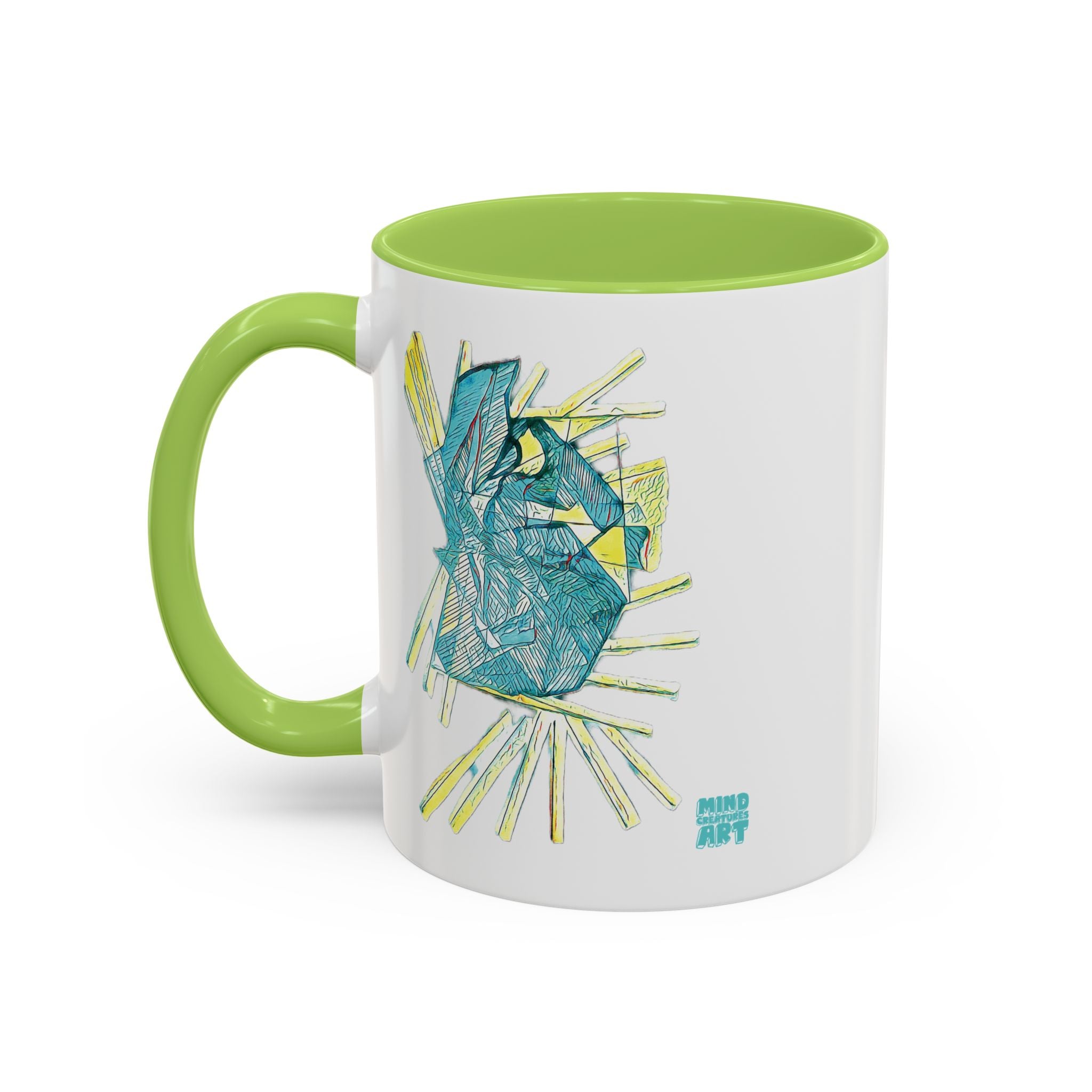 Lightspeed (Aqua) Accent Coffee Mug (11oz, 15oz)