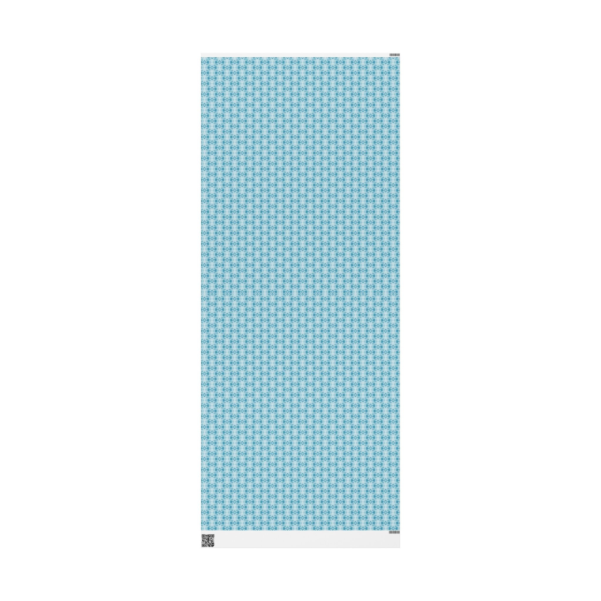 Love (Blue, White Background) Heavy Wrapping Paper