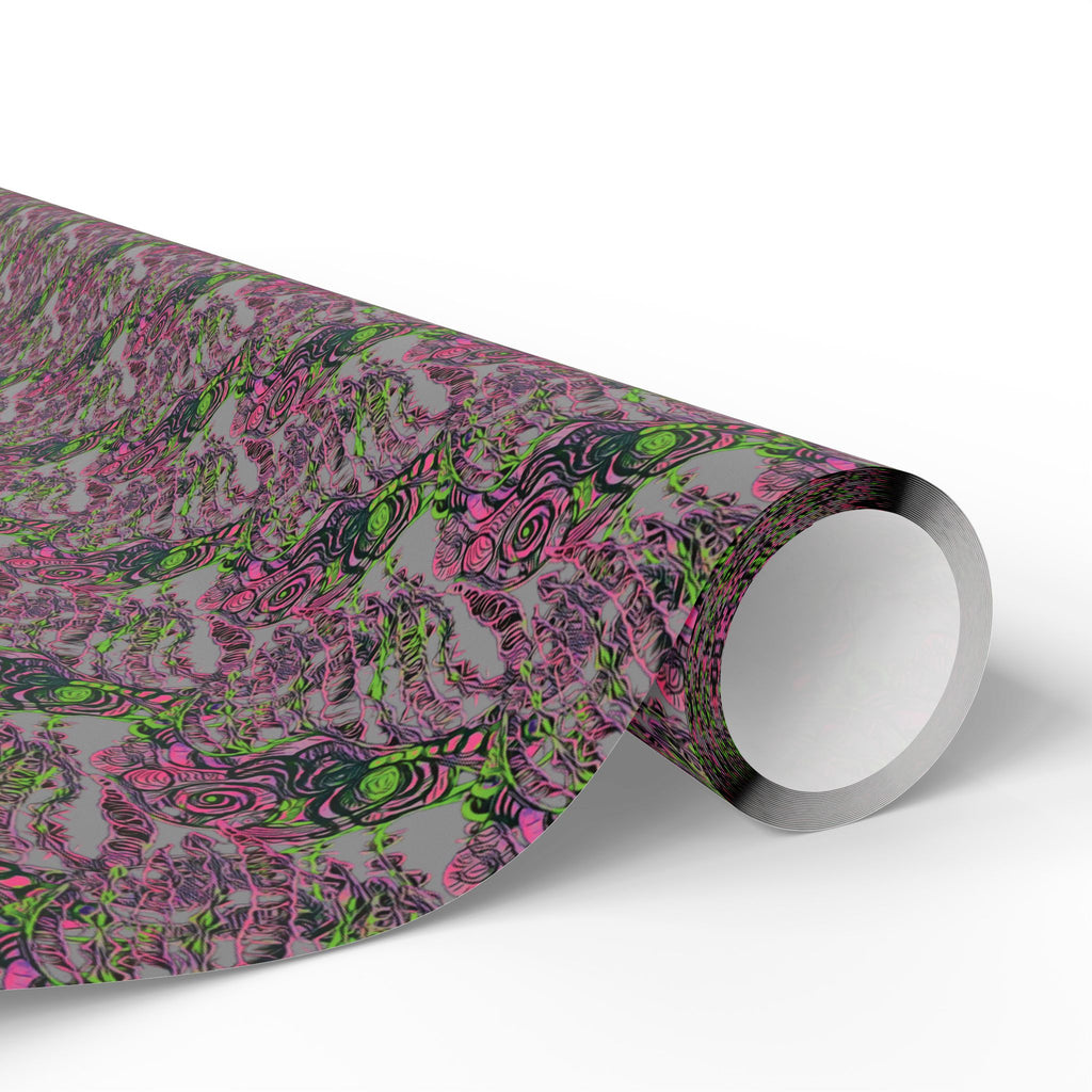 Vessel (Neon, Gray Background) Heavy Wrapping Paper