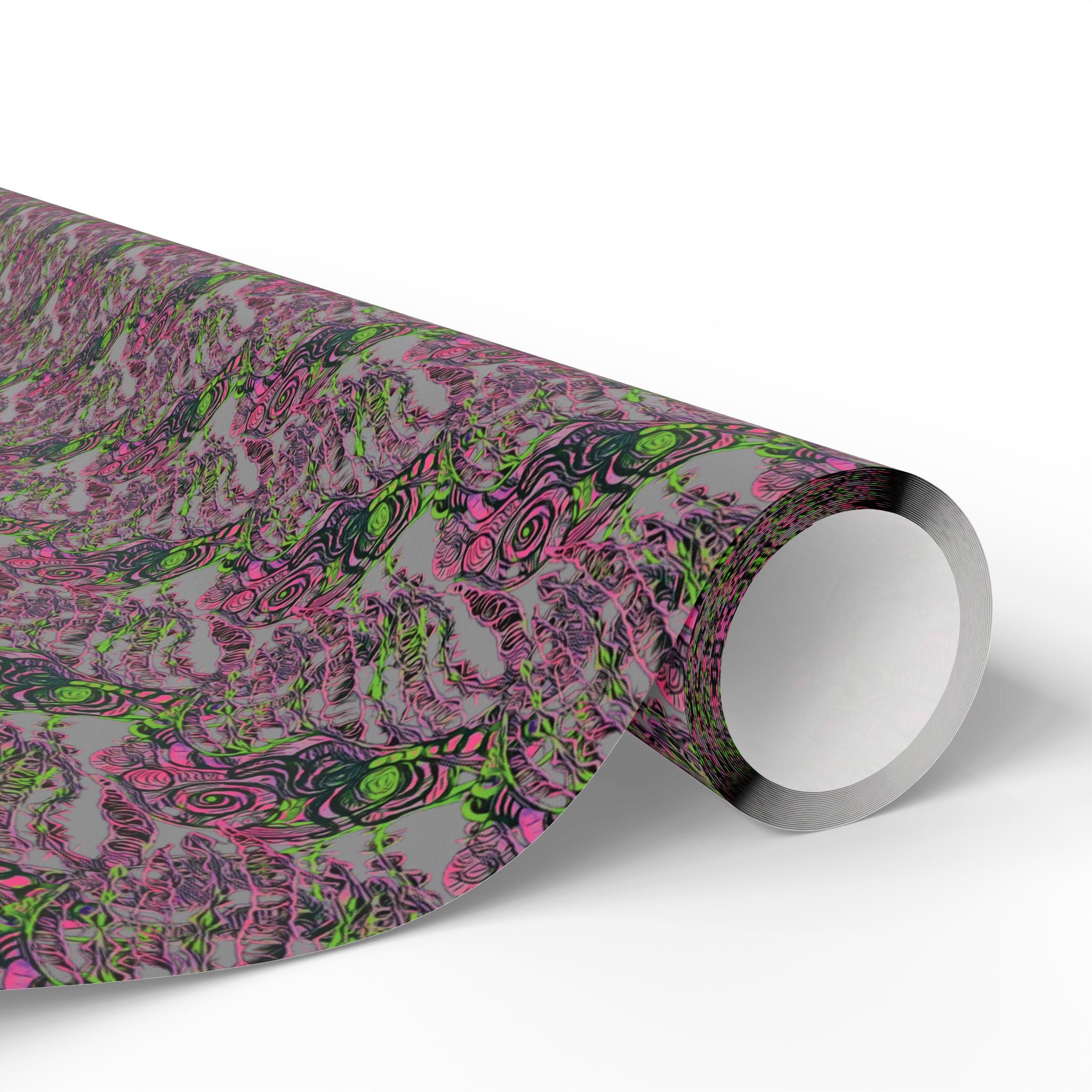Vessel (Neon, Gray Background) Heavy Wrapping Paper