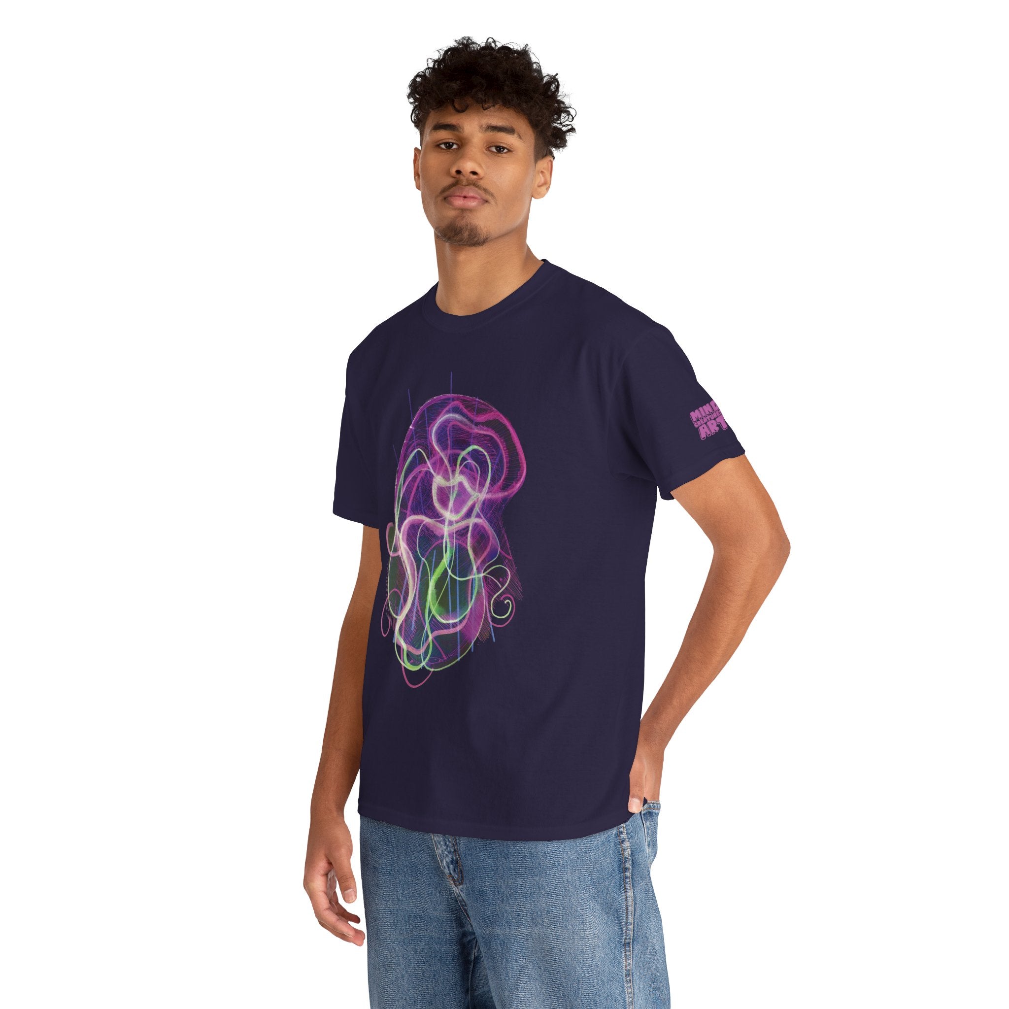 Davy Jones (Electric Purple) Unisex Heavy Cotton Tee