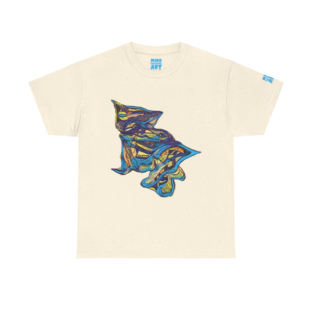 Cheshire (Blue & Yellow) Unisex Heavy Cotton Tee