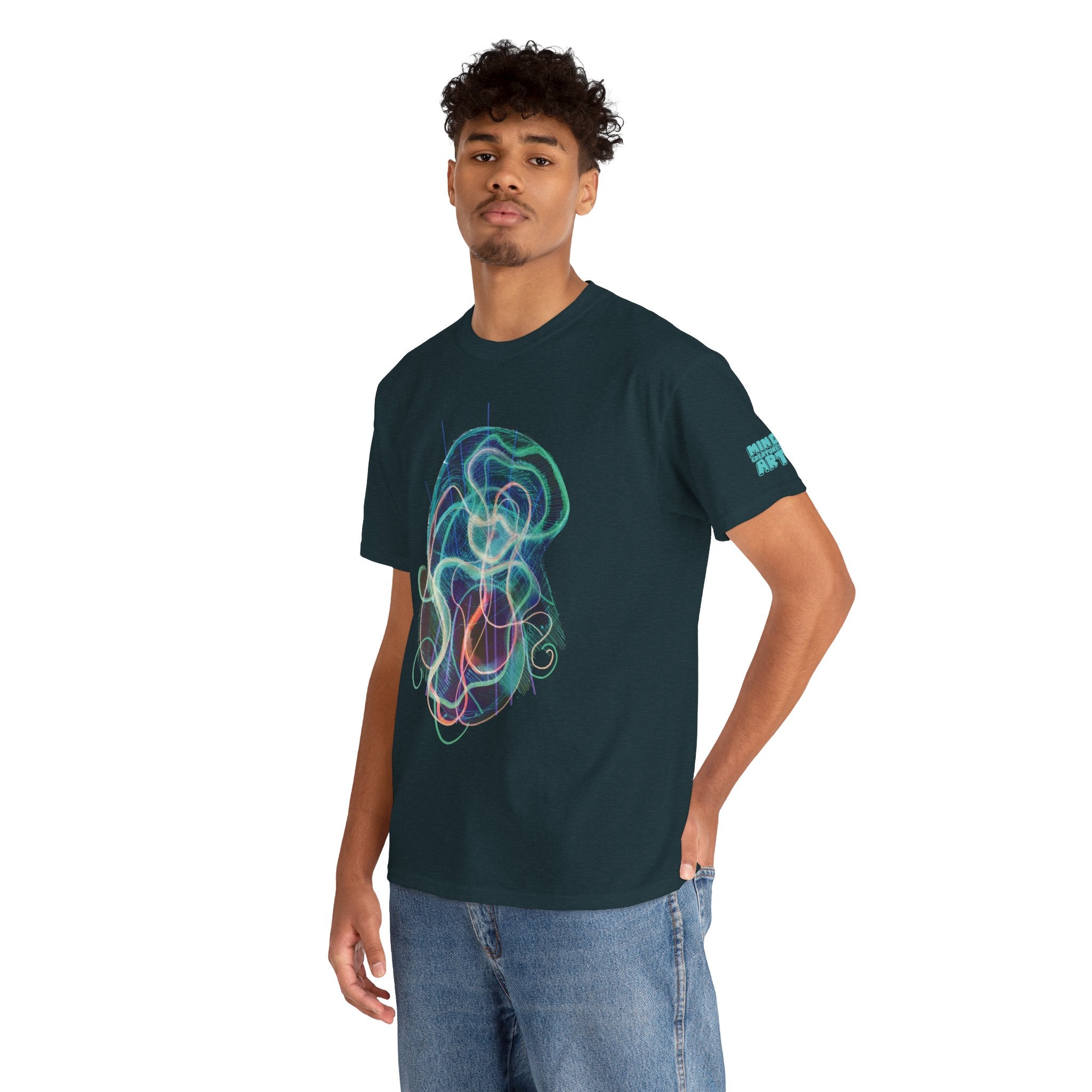 Davy Jones (Electric Teal) Unisex Heavy Cotton Tee