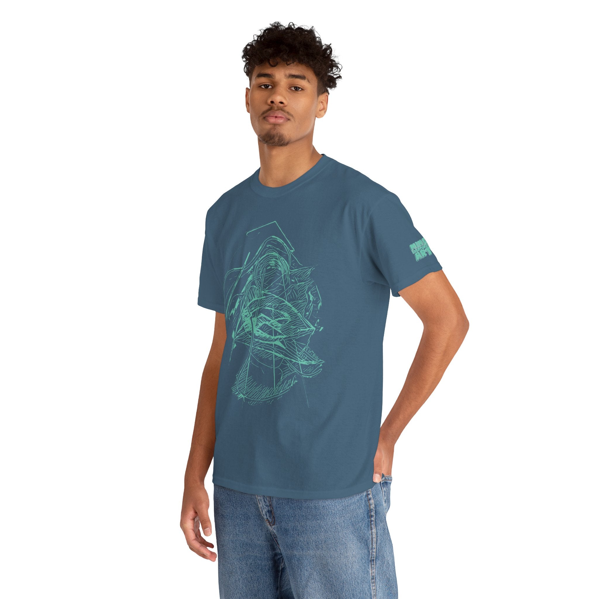 Dive Reflex (Teal) Unisex Heavy Cotton Tee