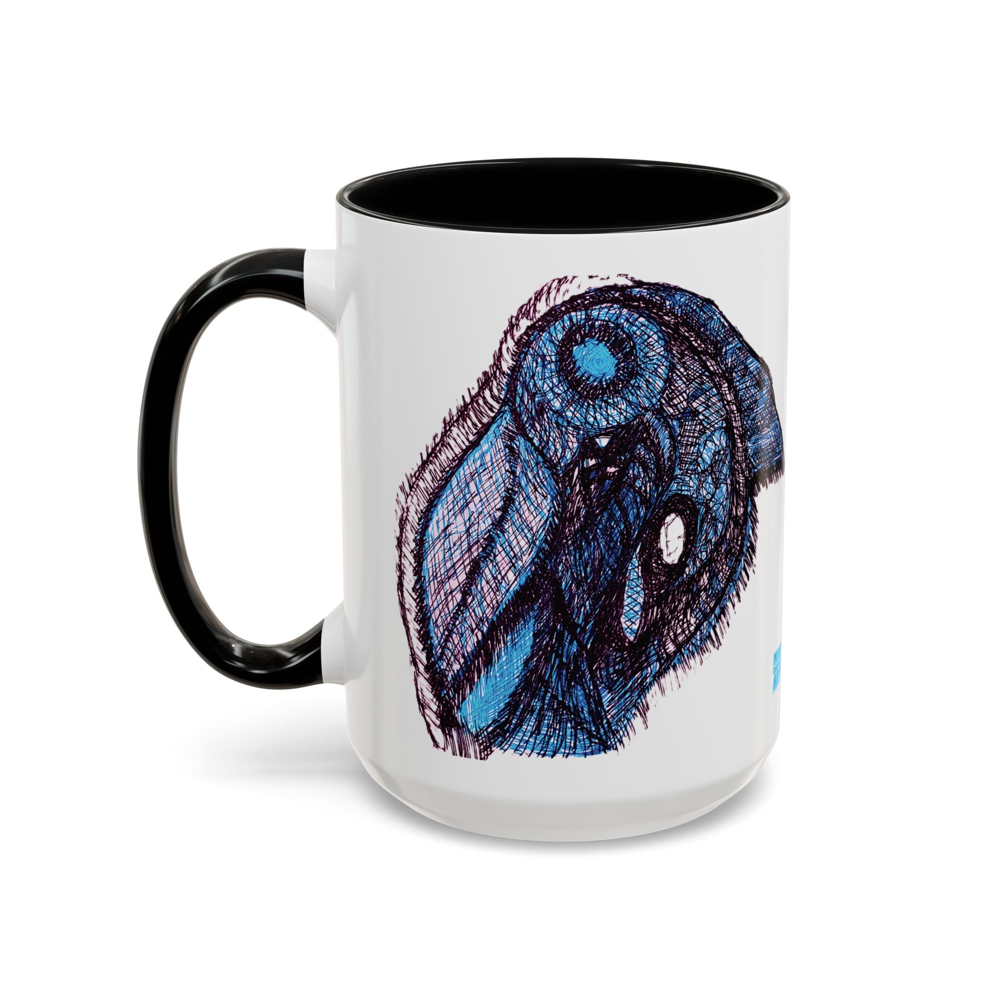 Who Are You? (Blue) Accent Coffee Mug (11oz, 15oz)